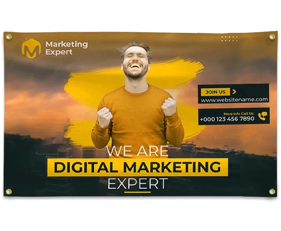 Digitally Printed 9 mil Poly 2 Sided Banner 5' x 8' 2