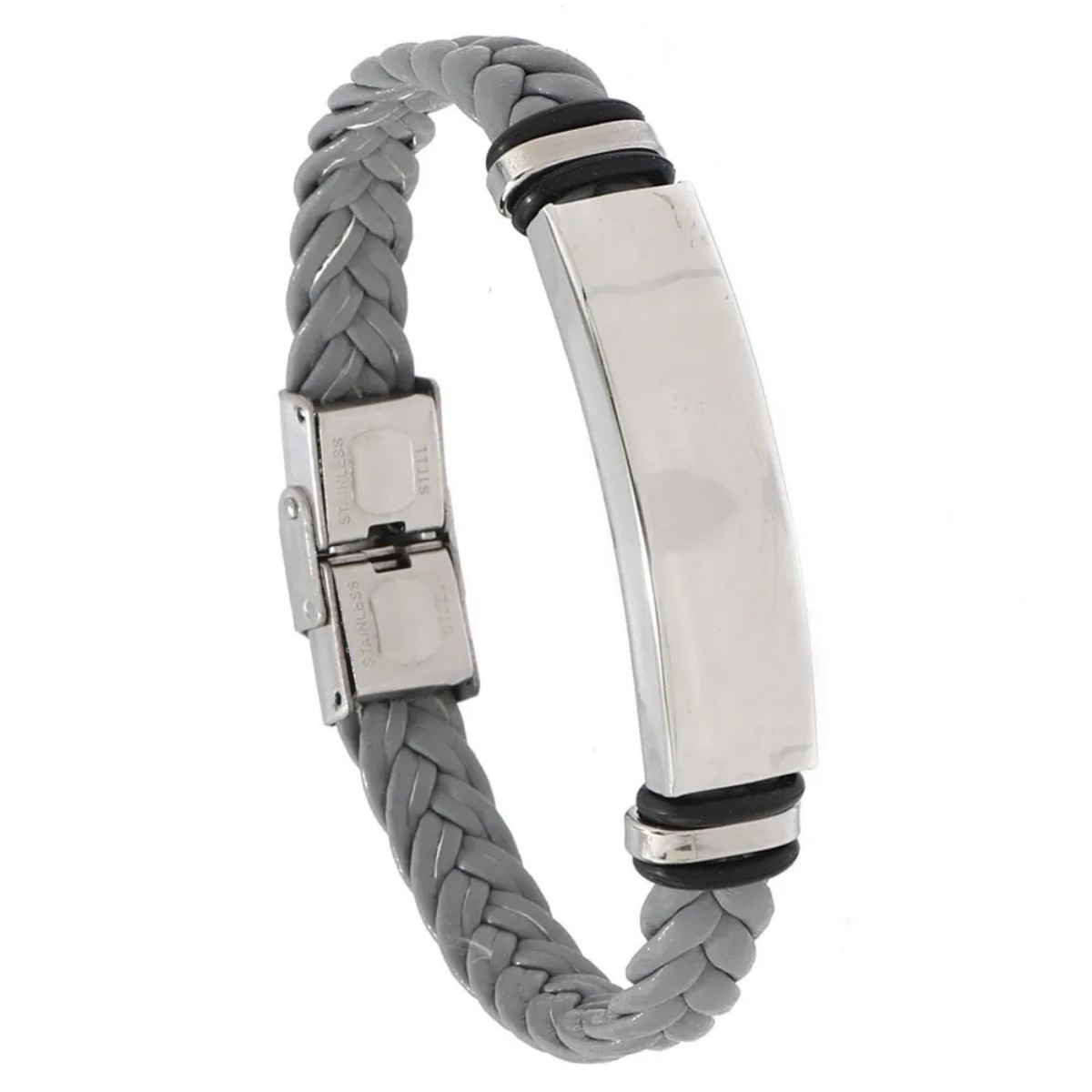 Stainless Steel Leather Wrist Strap 5