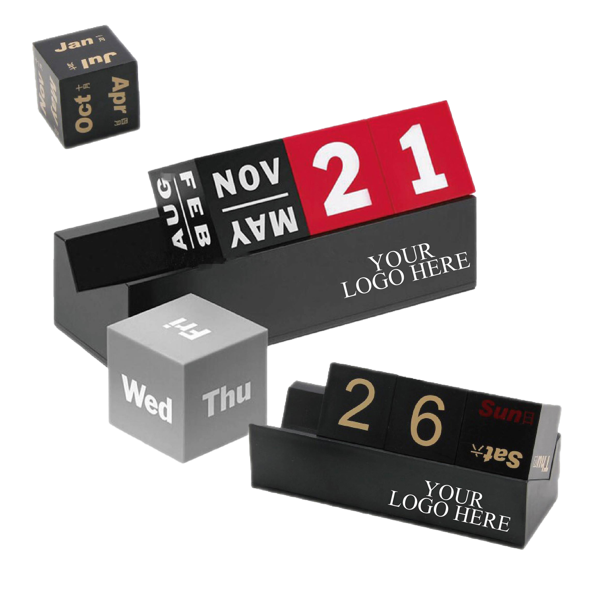 Build-Your-Own Block-Style Desktop Calendar 2