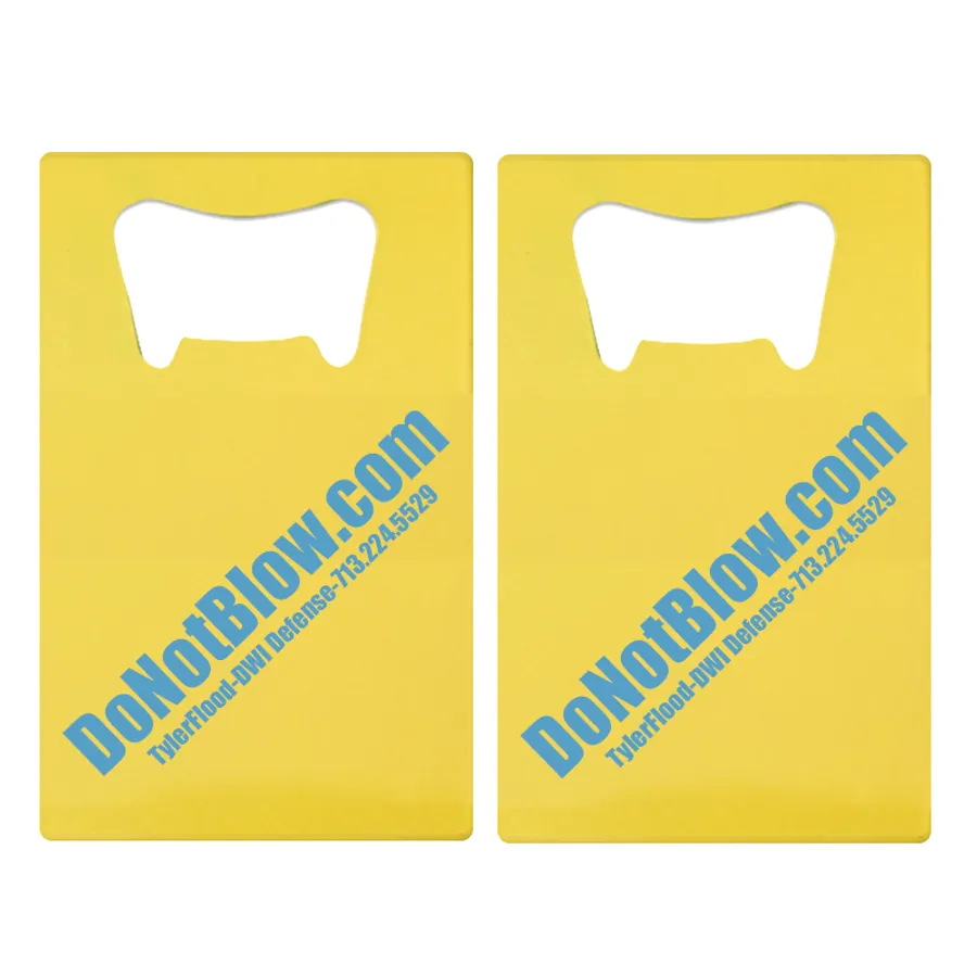Printed Simple Card Bottle Opener 2