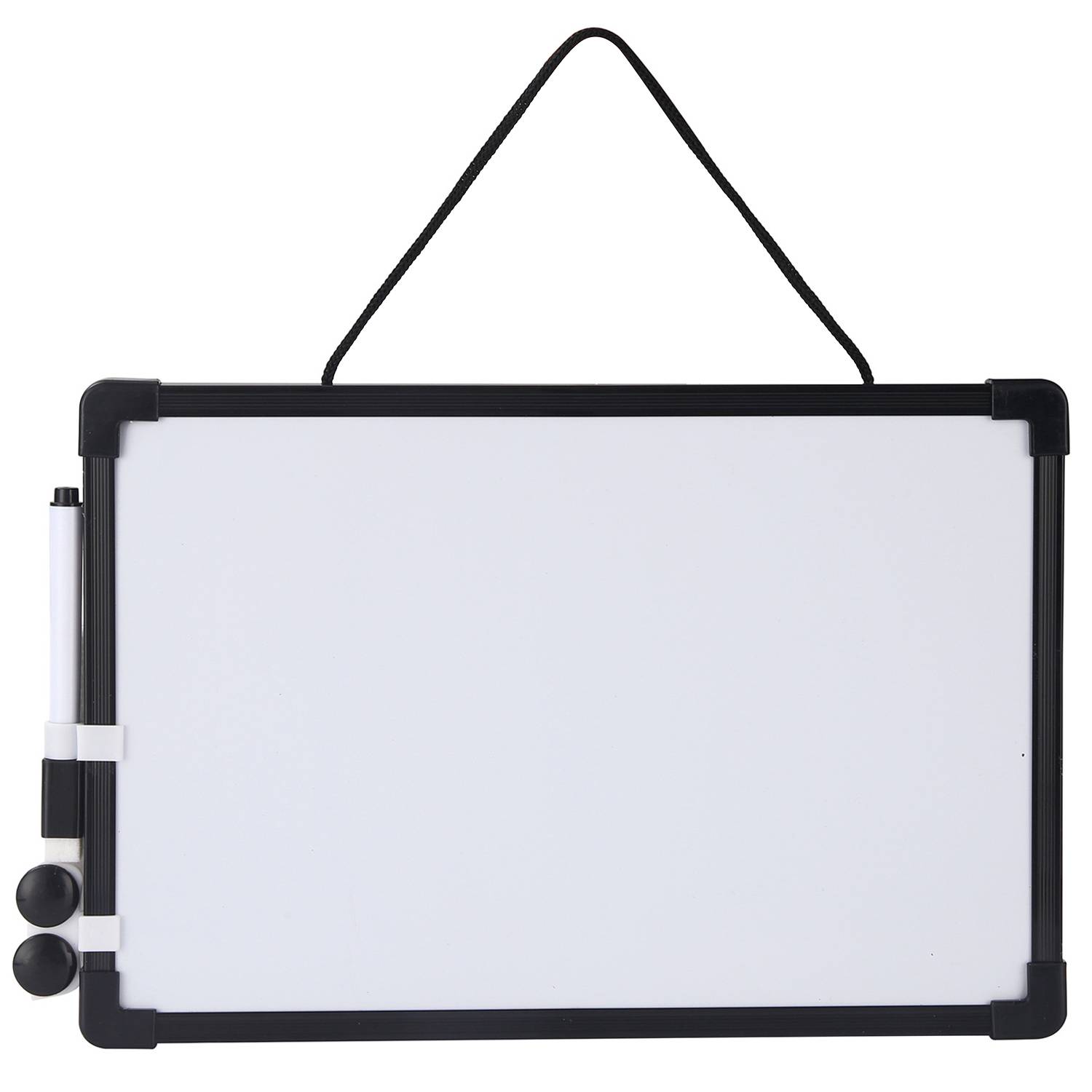 Compact Magnetic Double-Sided Dry Erase Whiteboard w/ Marker 2