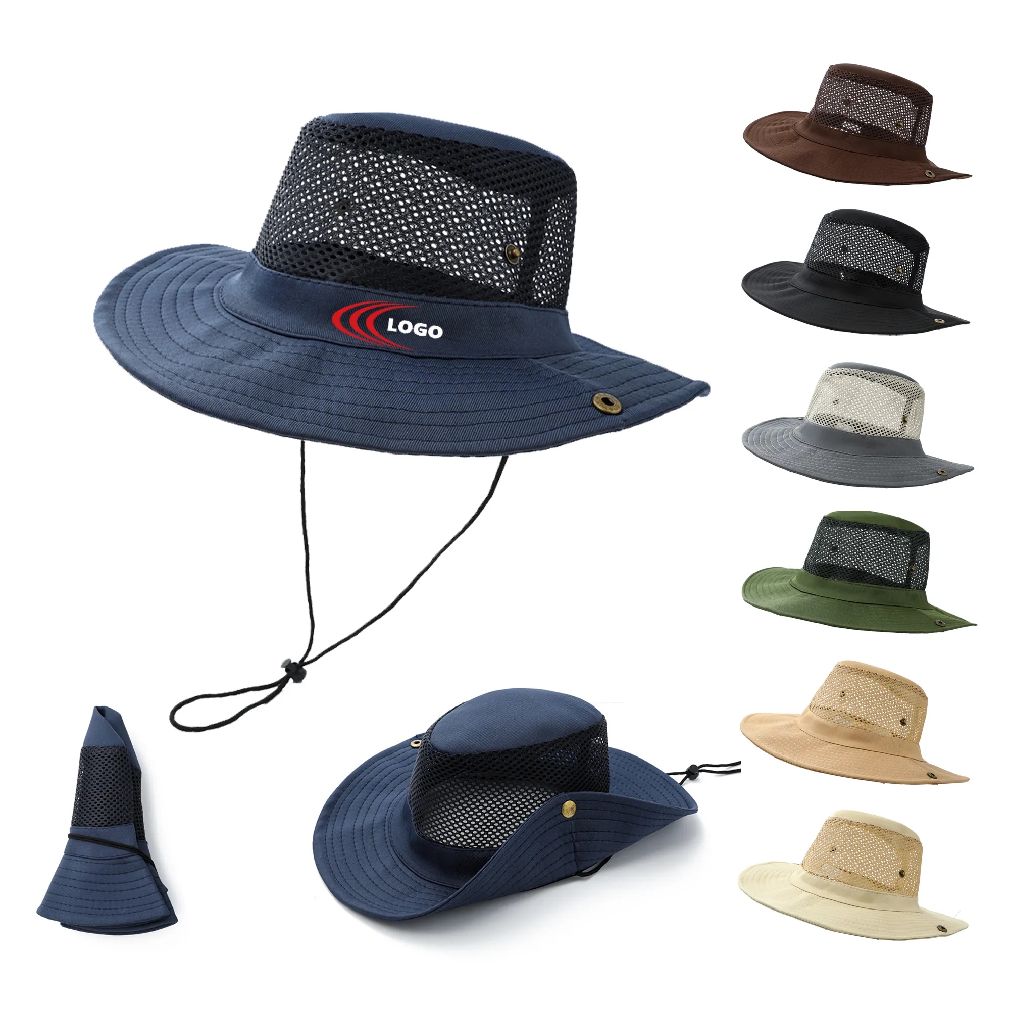 Mesh Ventilation Visors Bucket Hat 4