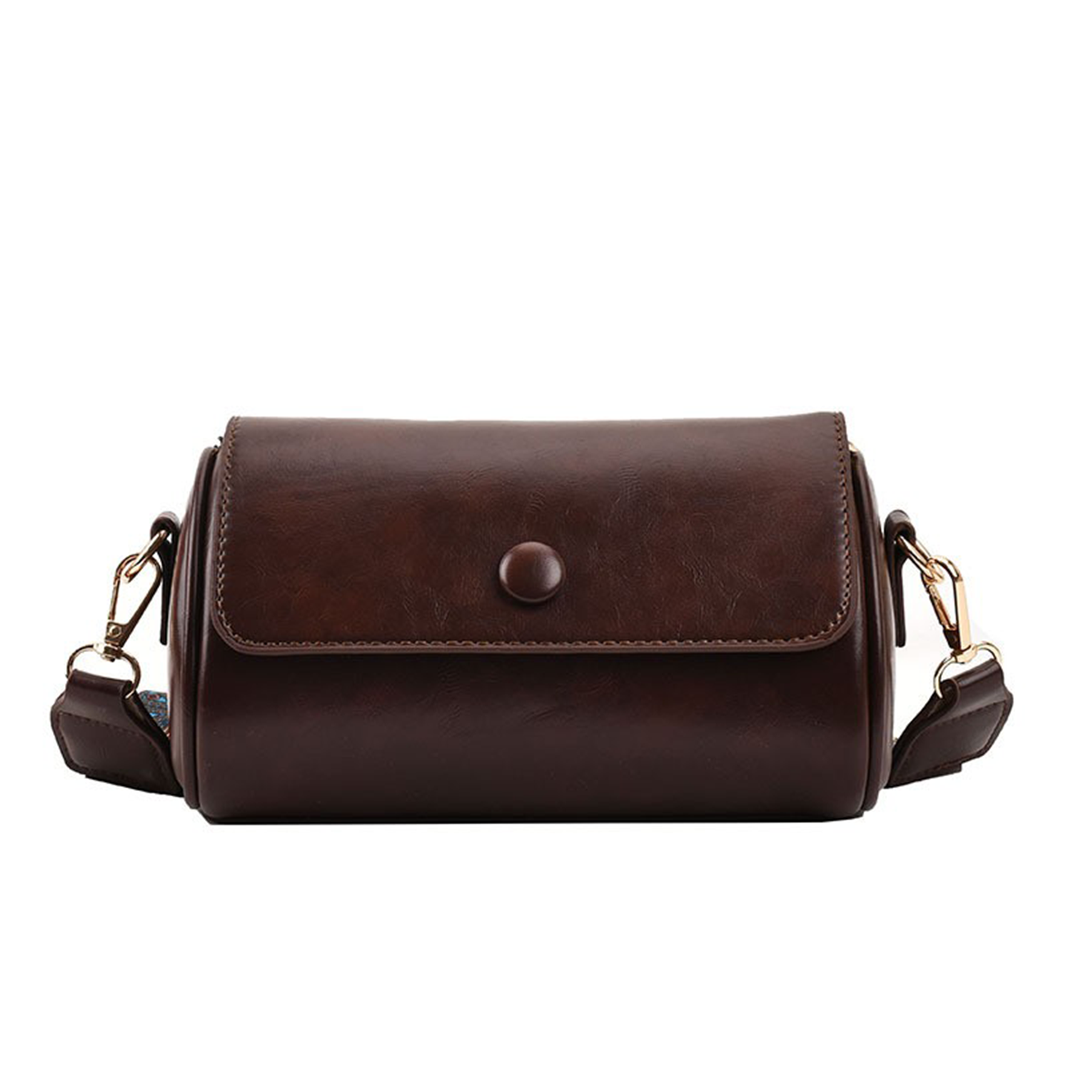 PU Leather Single Shoulder Crossbody Cylinder Bag 6