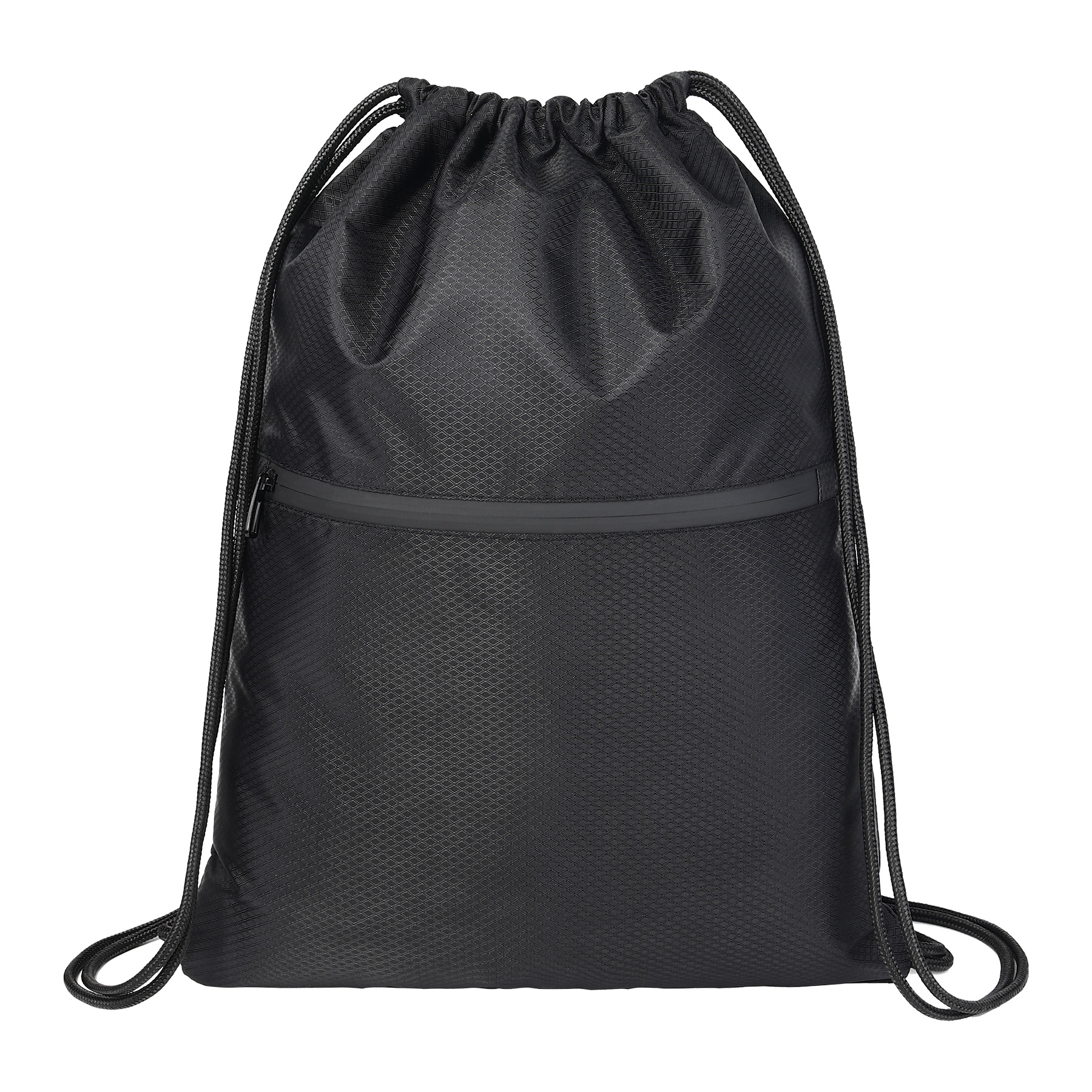 Waterproof Drawstring Gym Bag With Front Pocket 3