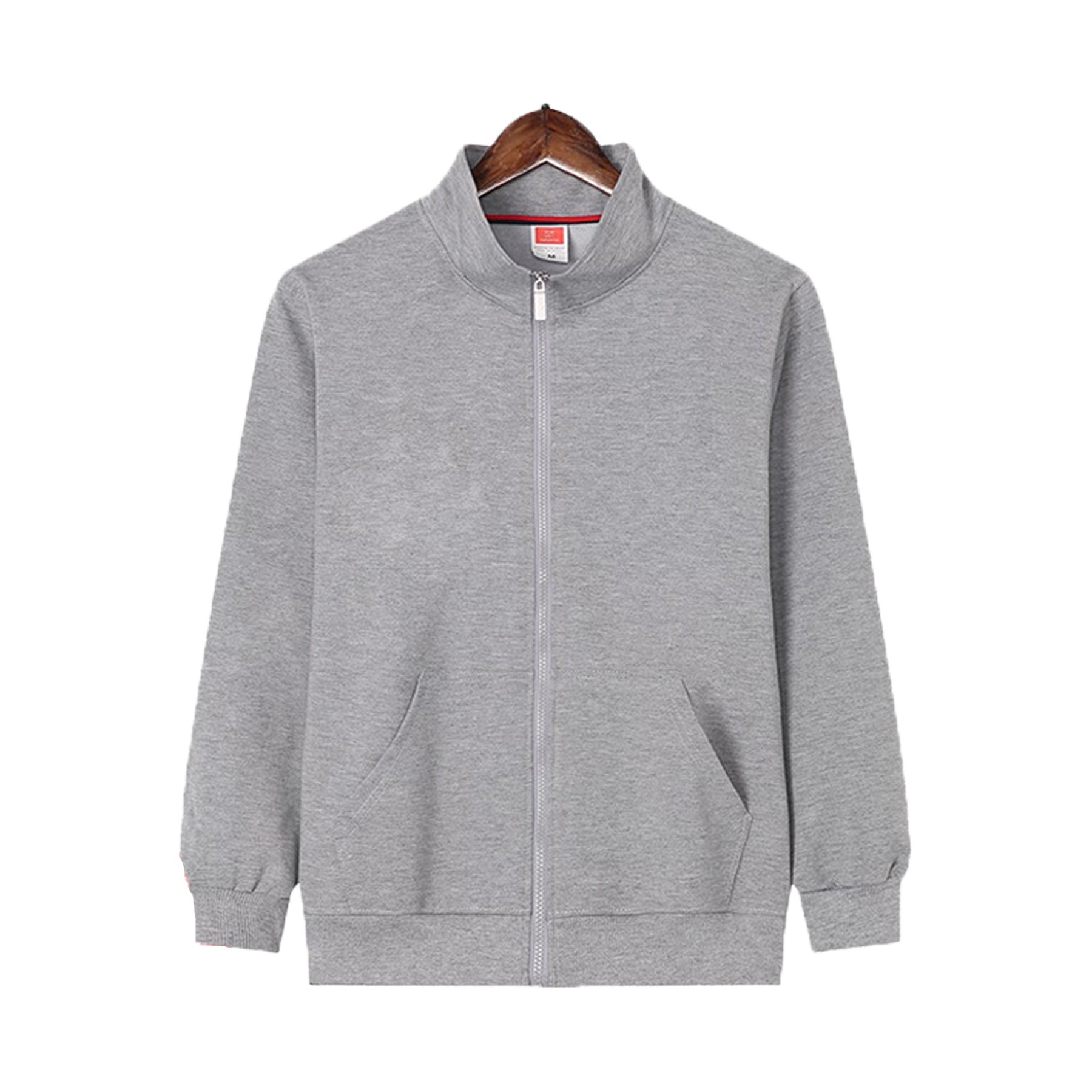 Unisex Stand Collar Full Zipper Sweatshirt 3