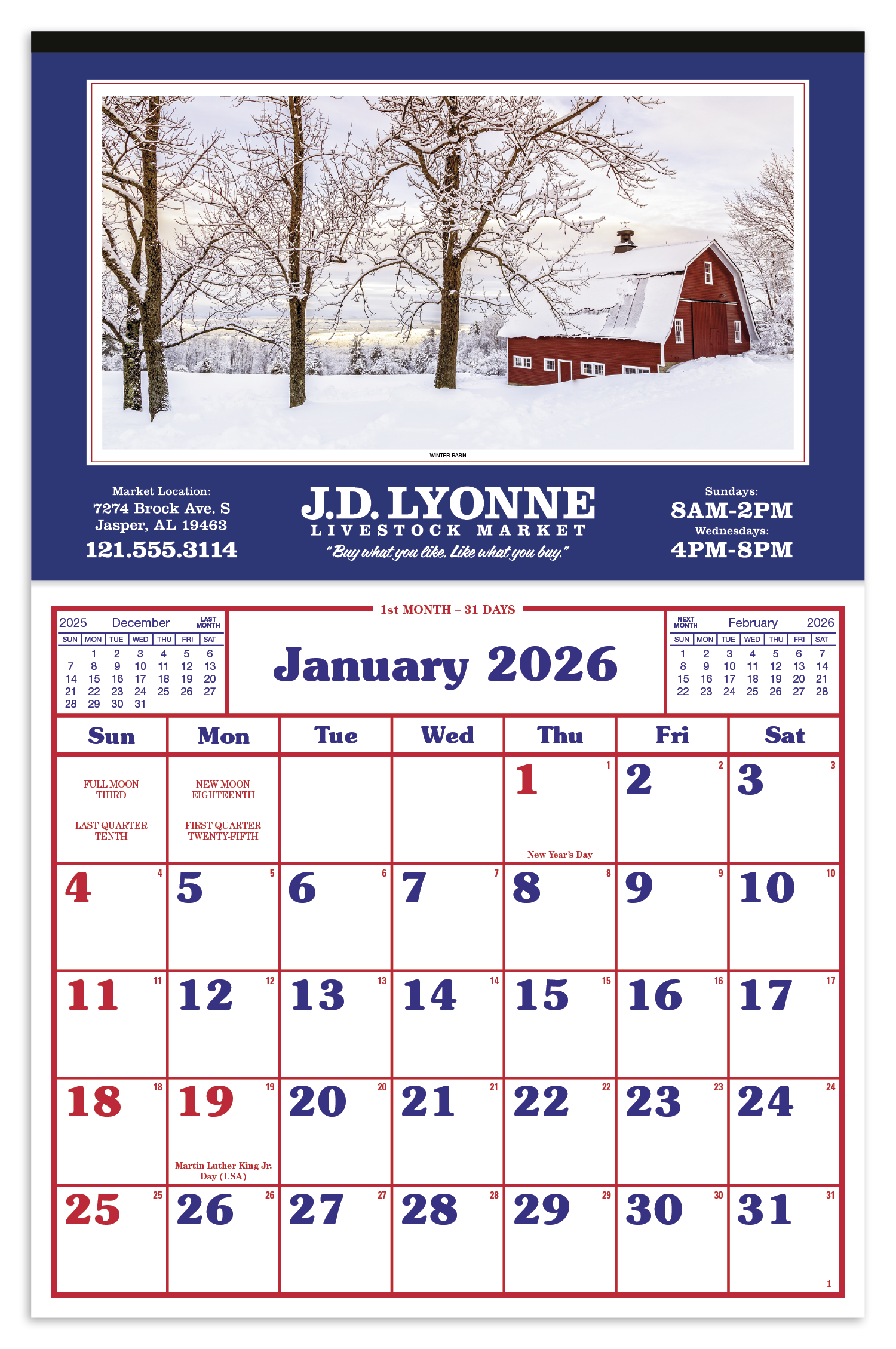 Skinner & Kennedy® Large Everyday Farm Memo 123