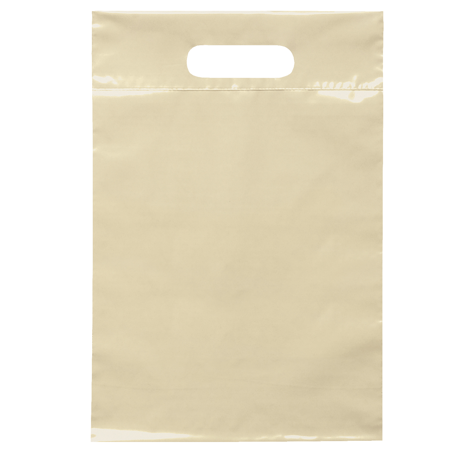 Die Cut Handle Bag - 9 1/2W x 14H - Flexo Ink Print 1