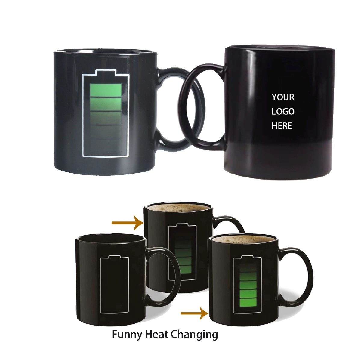 Ceramic Temperature Heat Changing Sensitive Mug 3