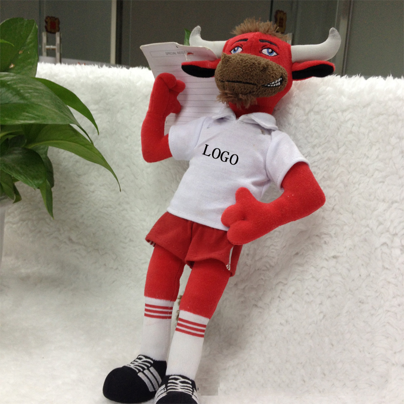 Cow Stuffed Animal w/Shirt (10") 3