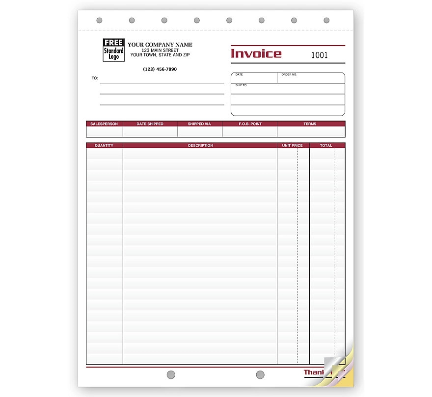 Shipping Invoices, Large 1