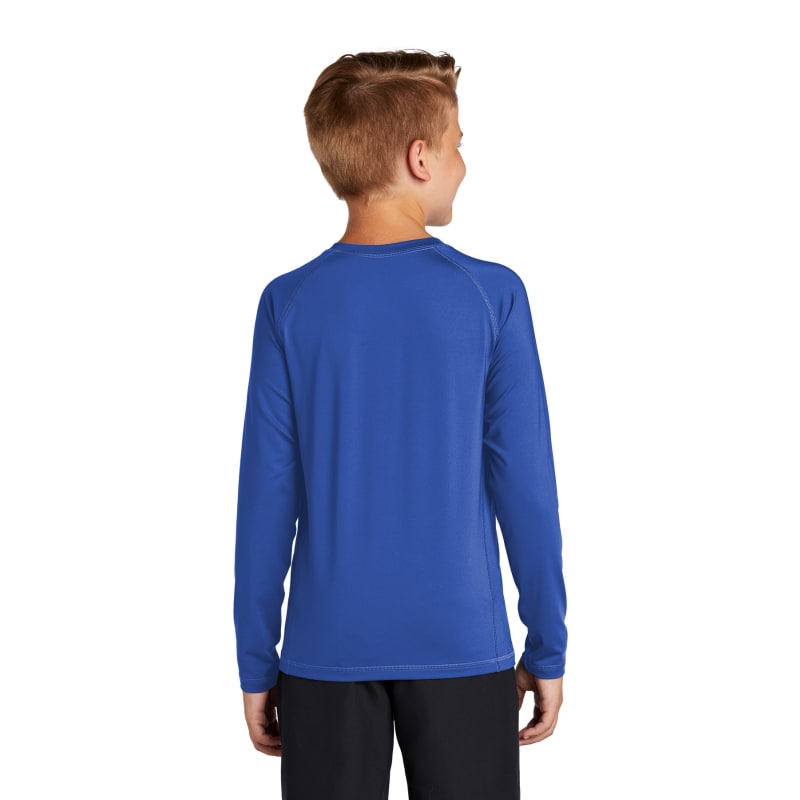 Sport-Tek Youth Long Sleeve Rashguard Tee. 25