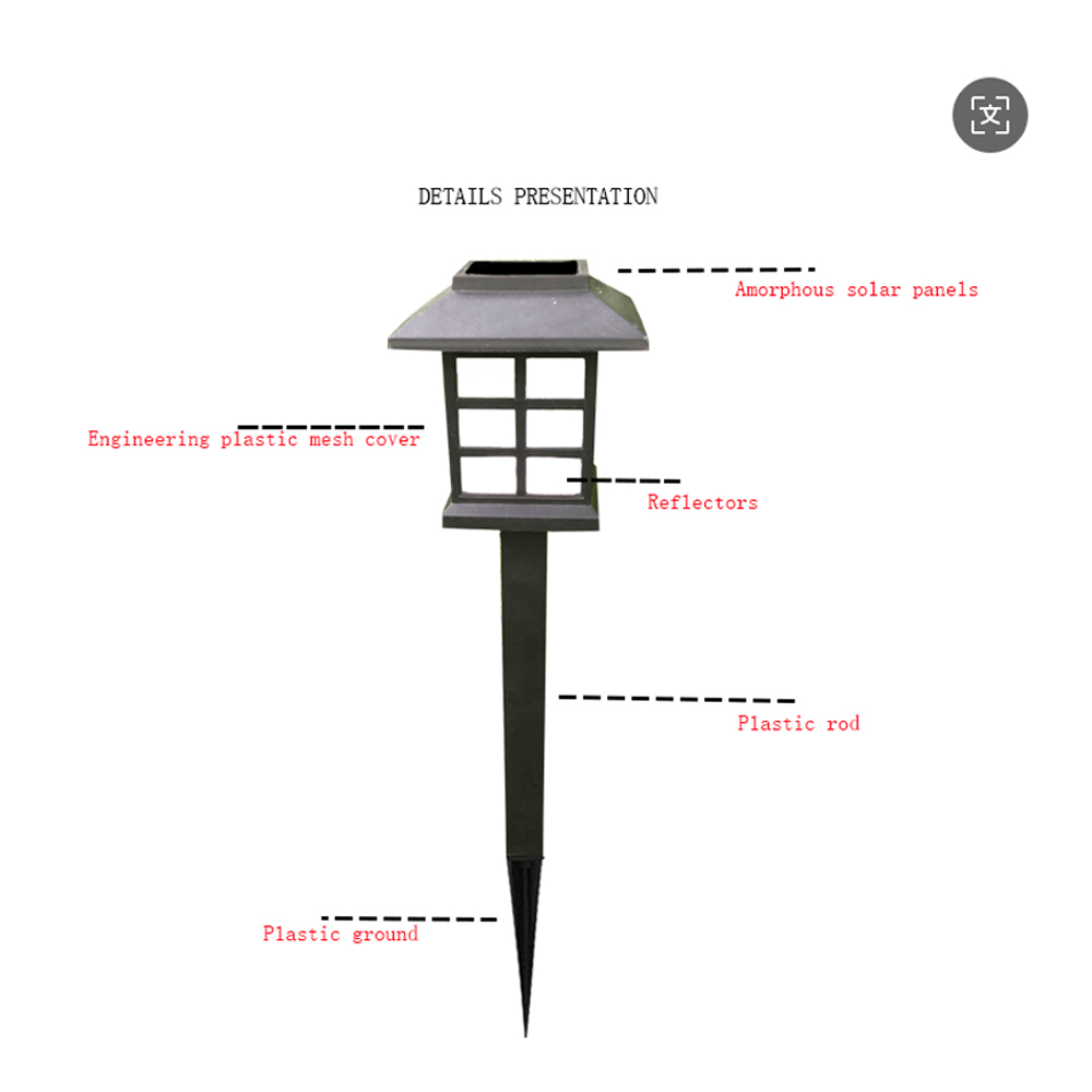 Square Outdoor Garden Solar Ground Light 3