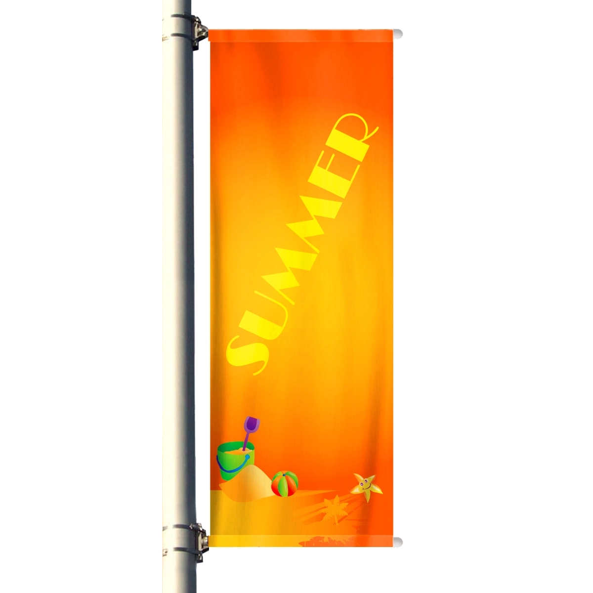 6' x 28" Street Pole Banner Kit 2