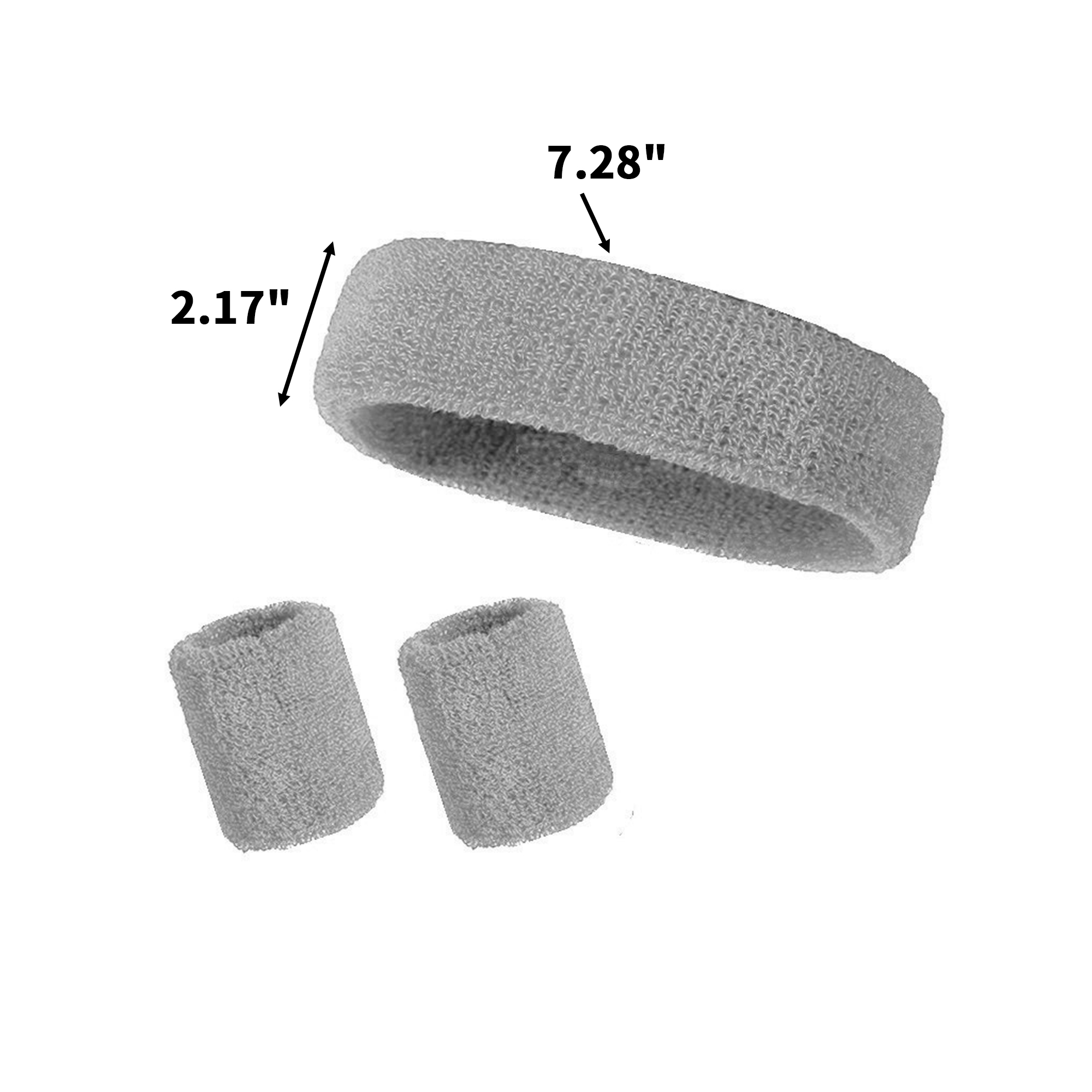 Elastic Sweat Absorbing Headband Wristband Set 18