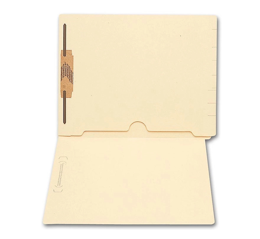 File Folder, End Tab Full Pocket Manila, One Fastener 1