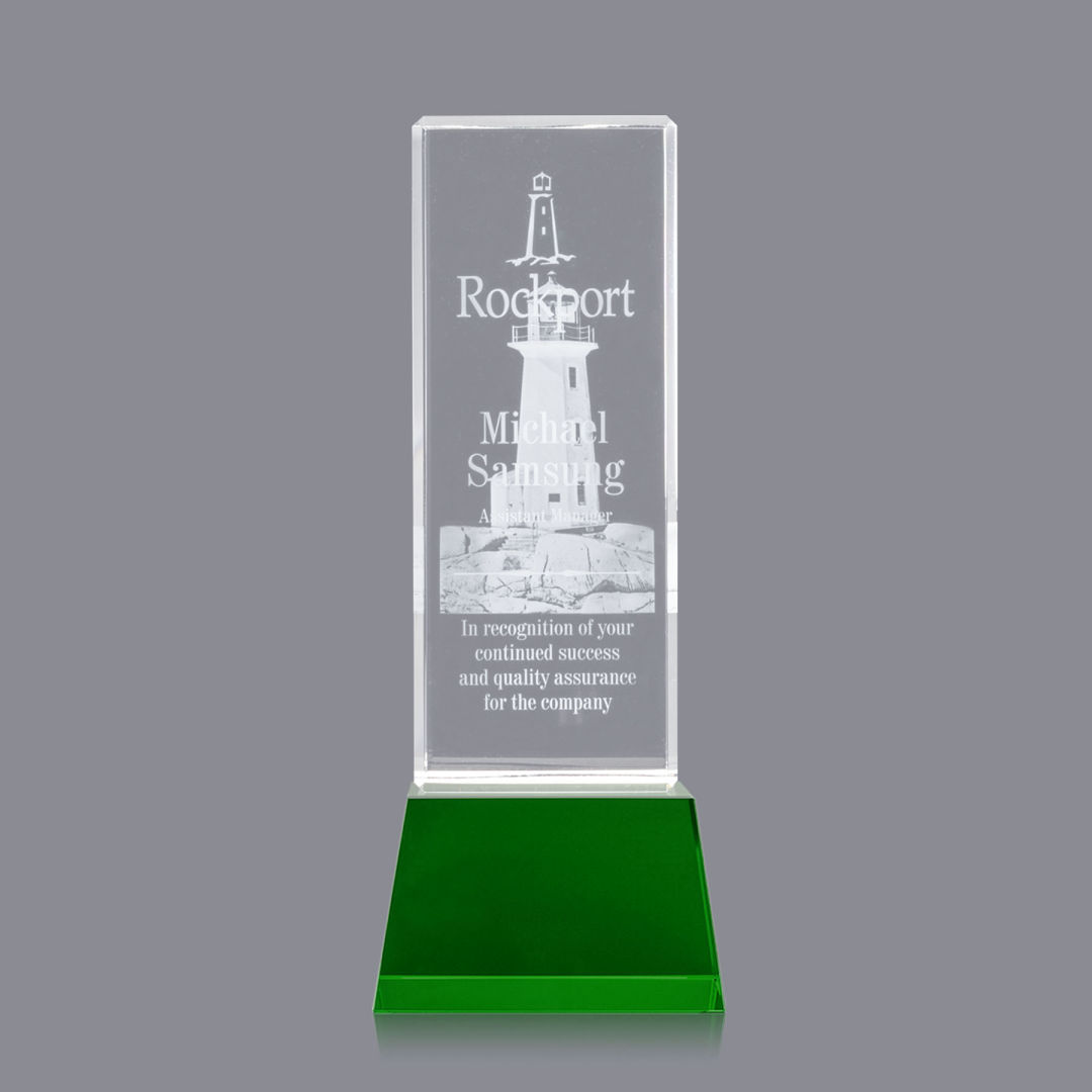 Robson 3D Award on Base - Green 5