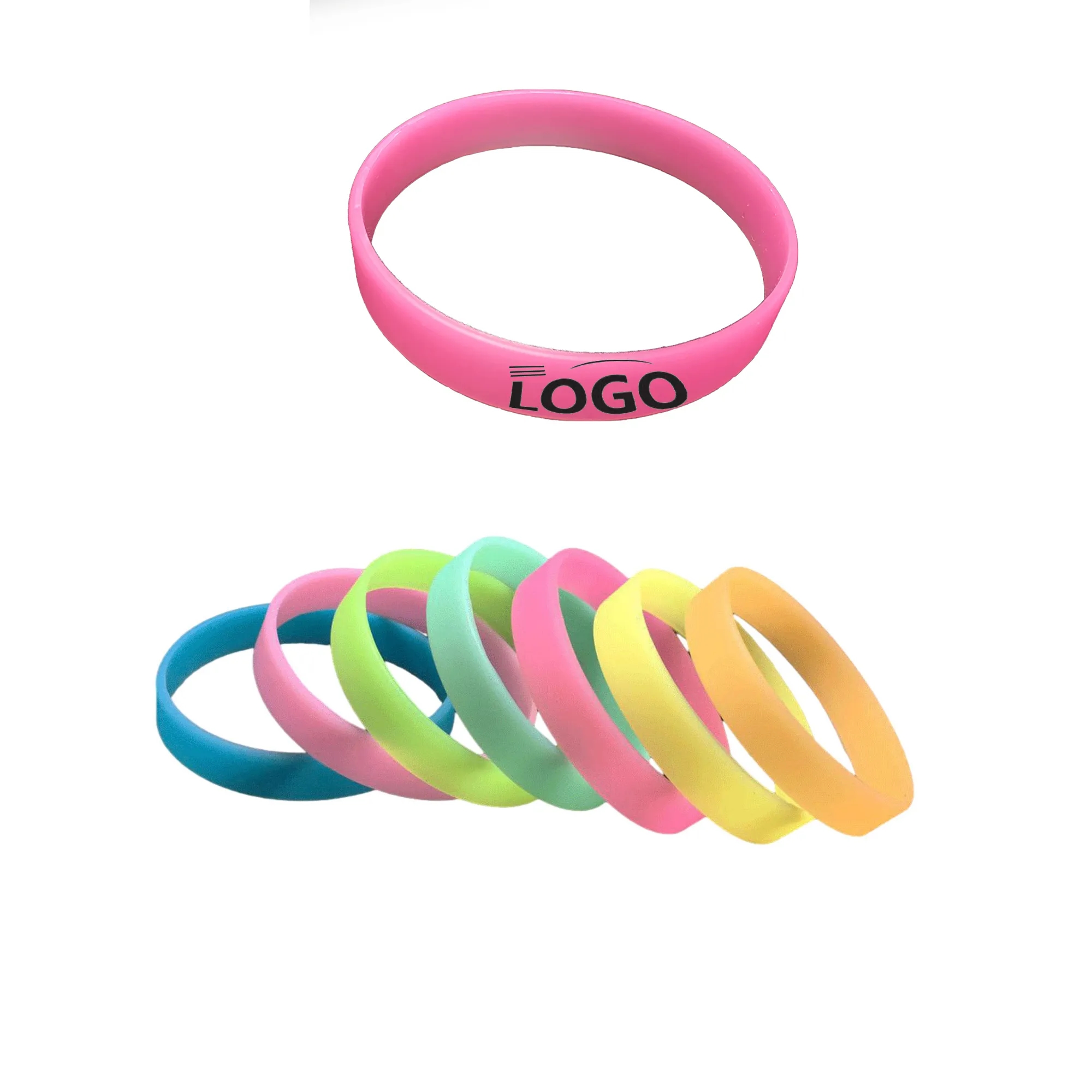 Custom Glow-in-the-dark Sports Bracelet MOQ 100PCS 9