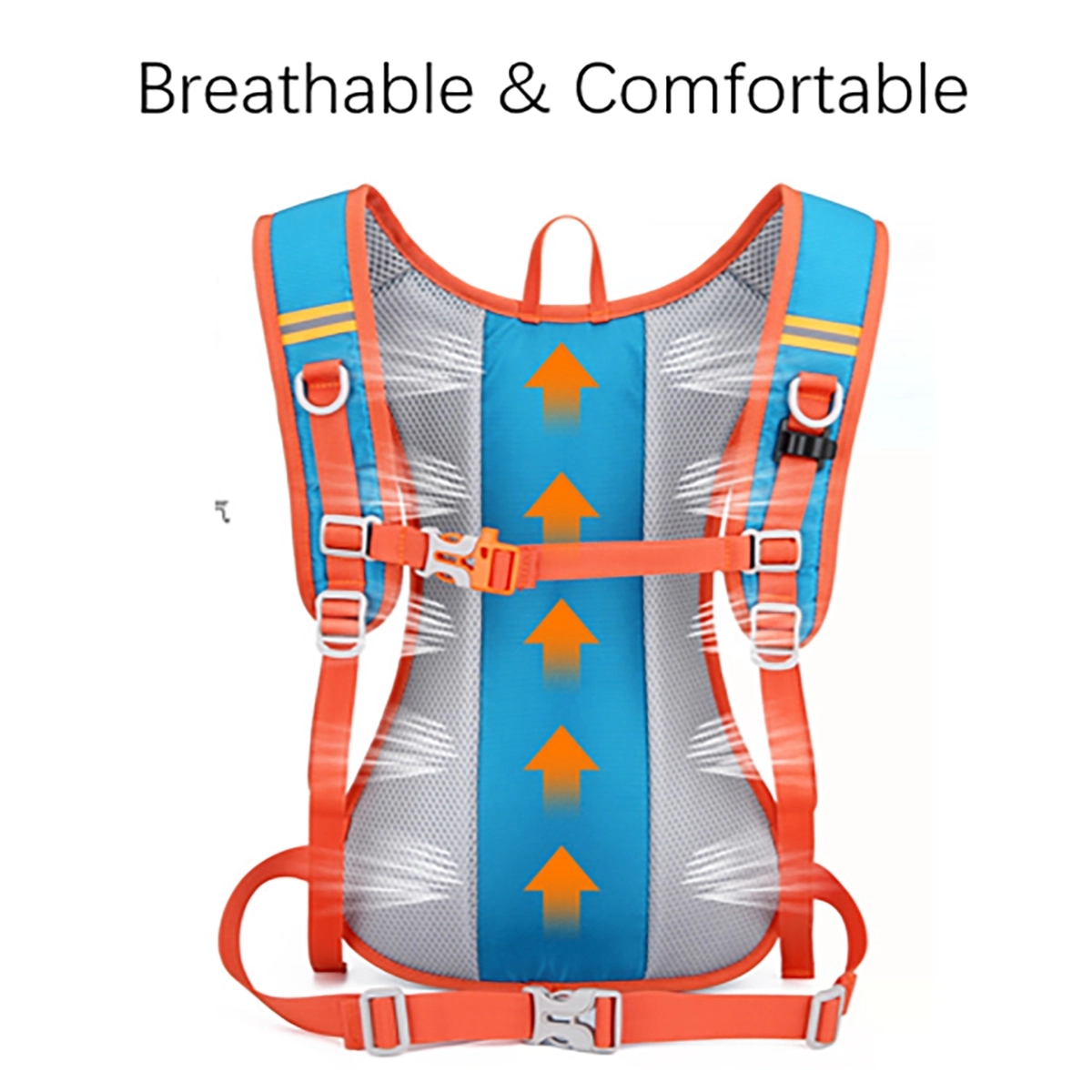 Bike Backpack Waterproof Breathable With Mesh Cover 4