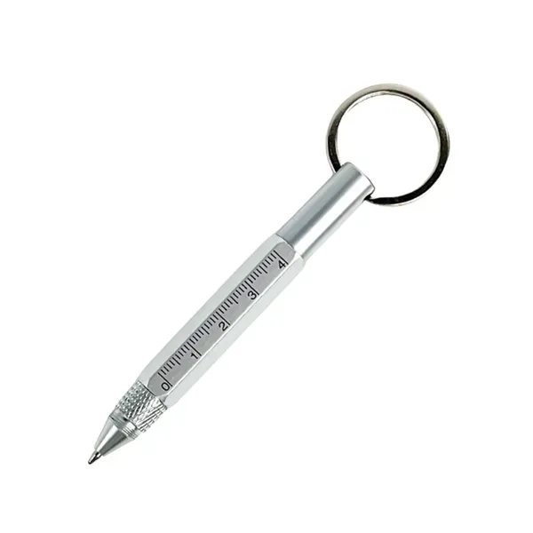Mini Metal Ballpoint Pen Keychain - Multi-Purpose 5