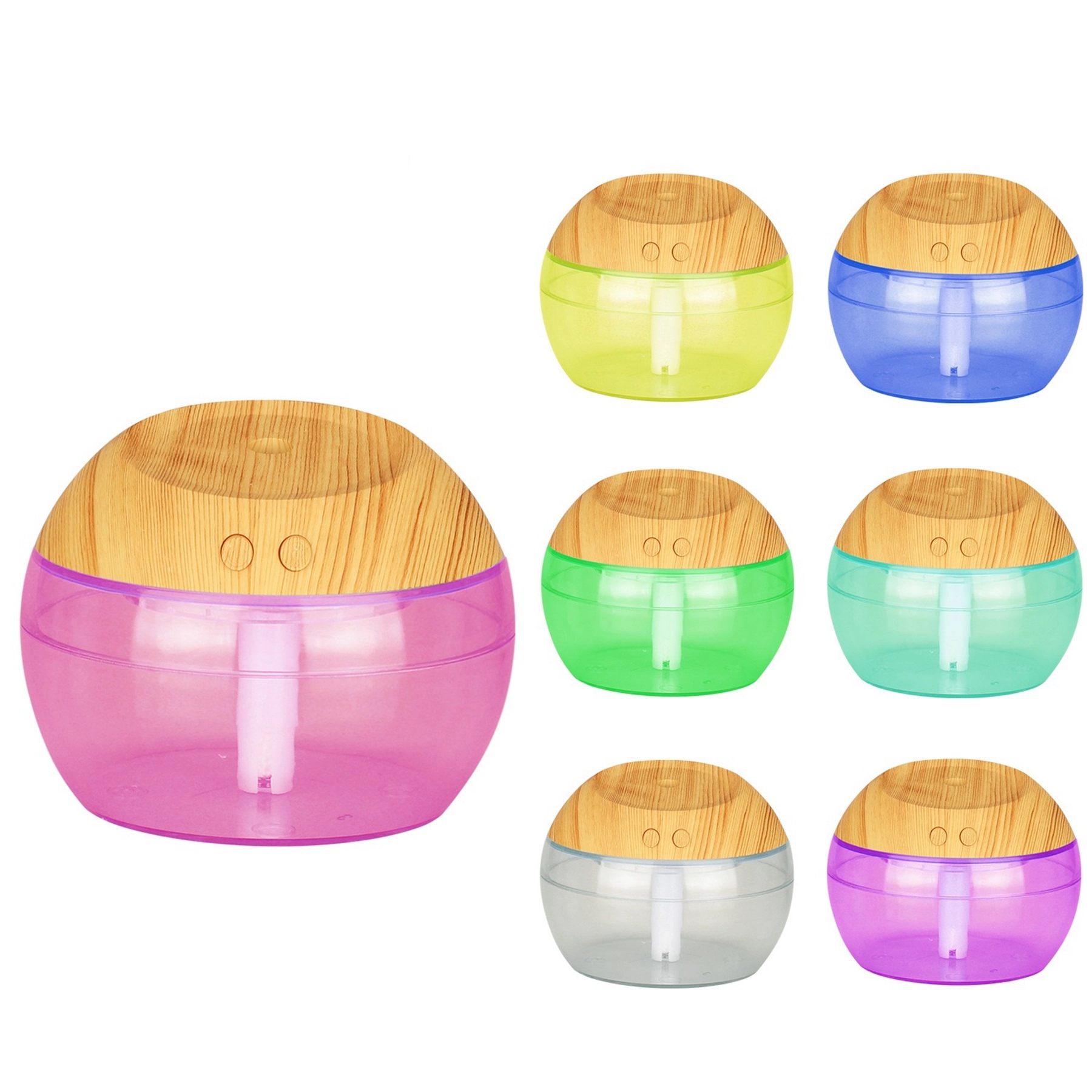 10 Oz. Ball Shaped Wood Grain Humidifier 8
