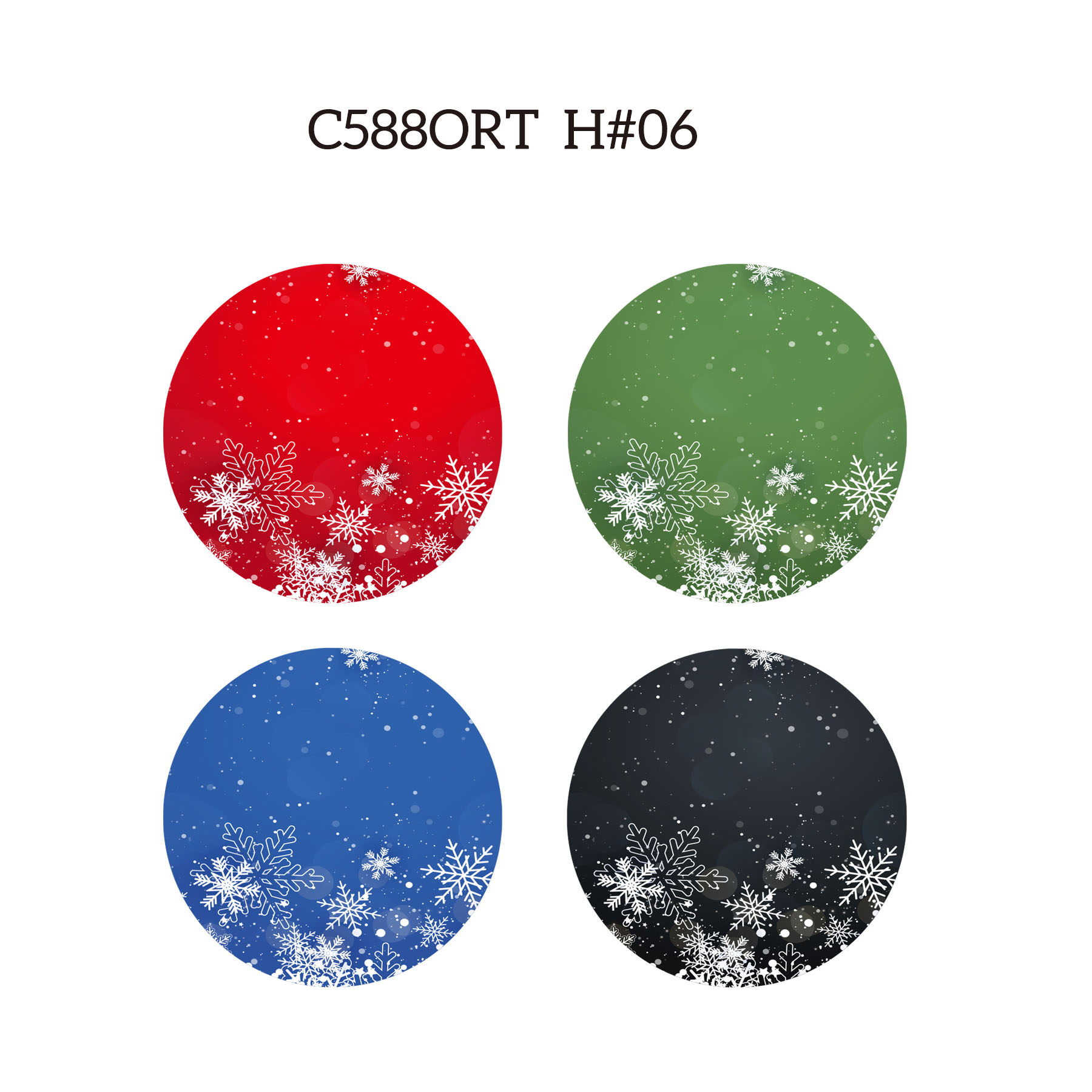 Free Shipping Full Color Christmas Illuminated Acrylic Round Ornament 44
