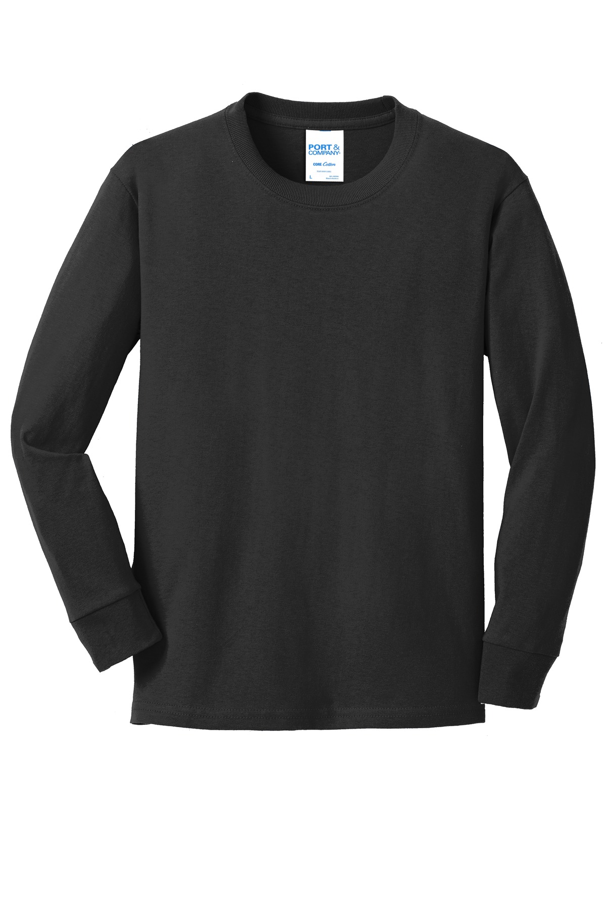 Port & Co Youth Long Sleeve Core Cotton Tee. PC54YLS 62