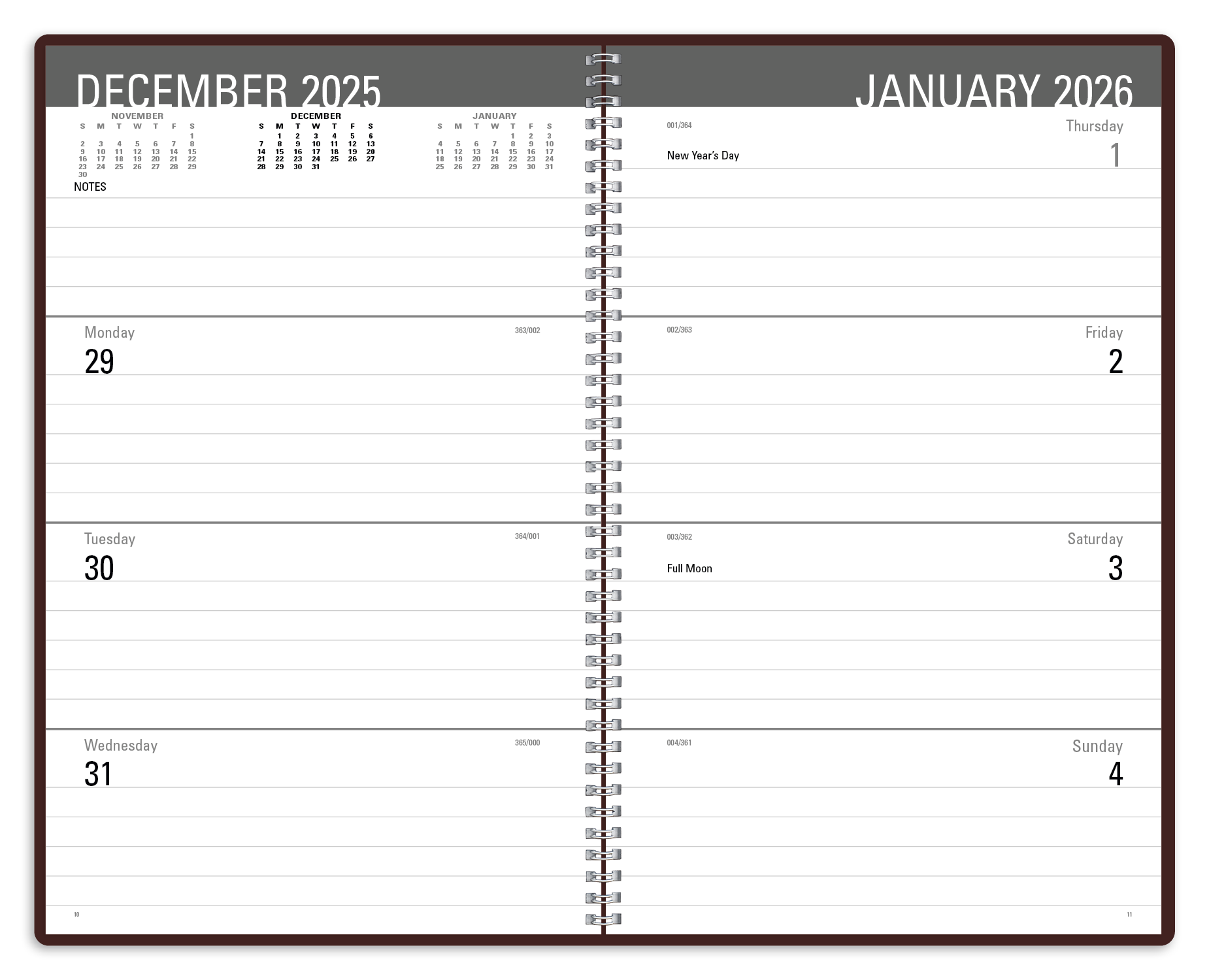 Triumph® Calendars Classic Weekly Desk Planner 17