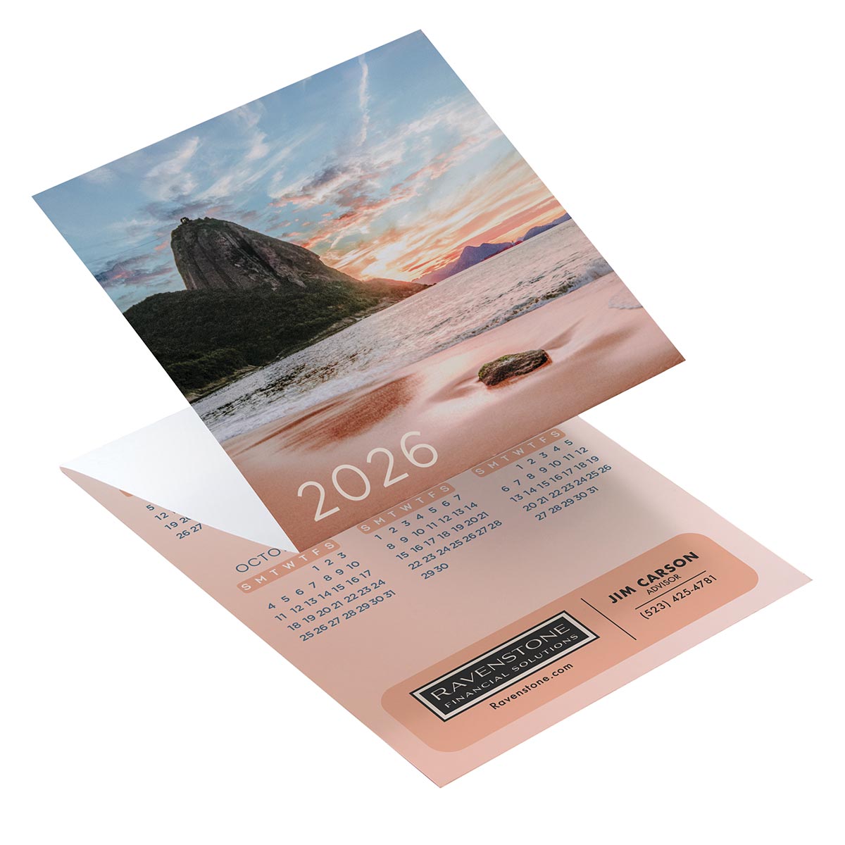 Beach Trifold Calendar 1