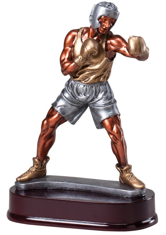 Boxer, Multi-Color Large Statuette, 9-1/4" 1