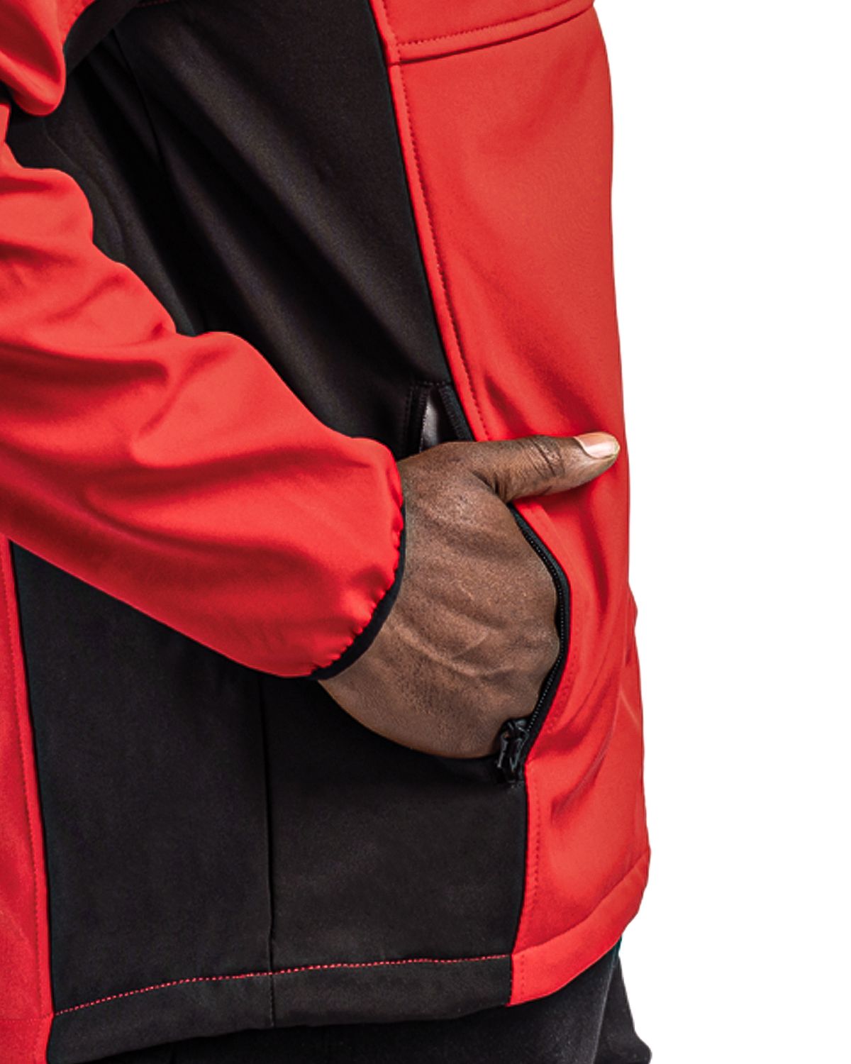 Clique Narvik Recycled Colorblock Stretch Softshell Mens Full Zip Jacket 8