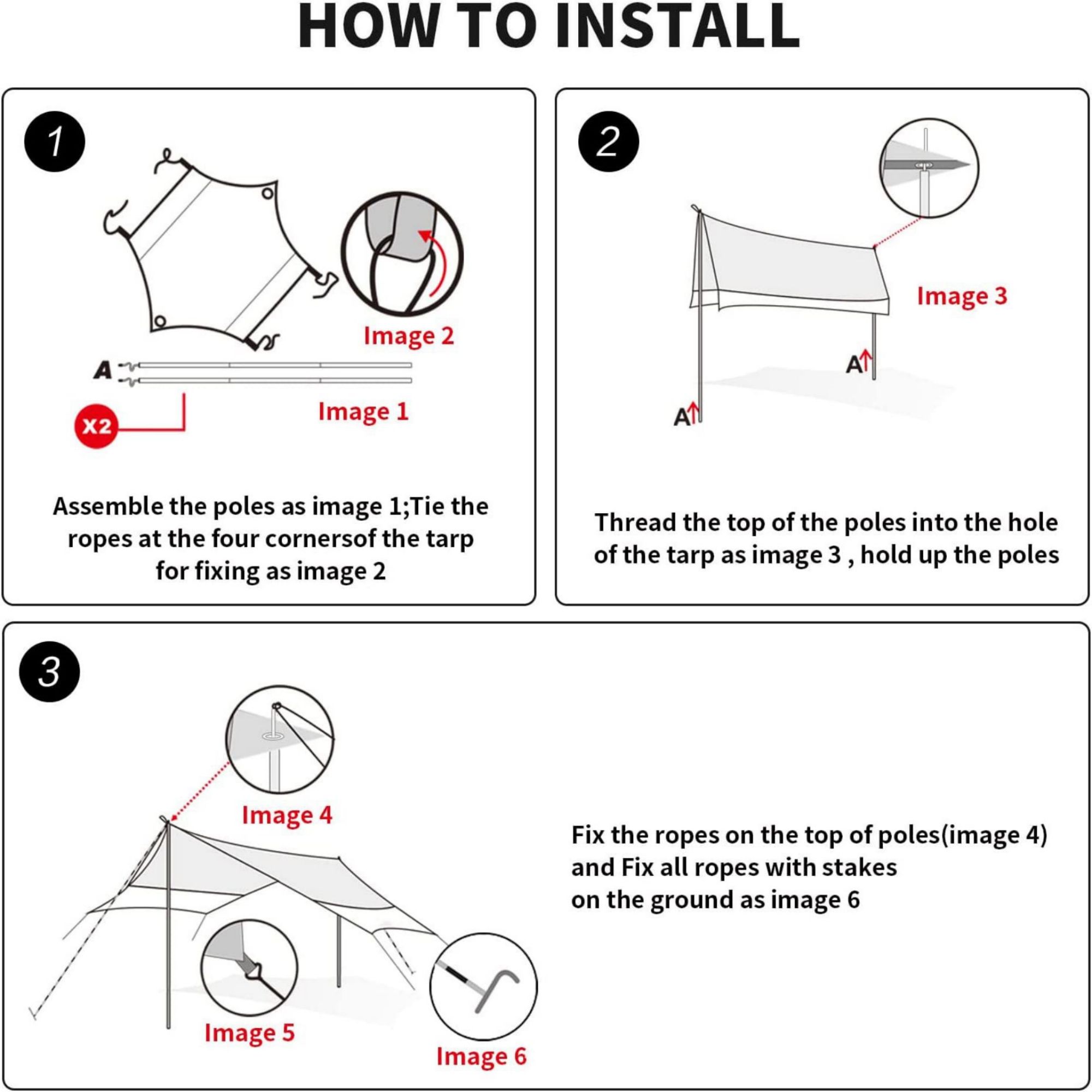 Portable Large Camping Tarp 2