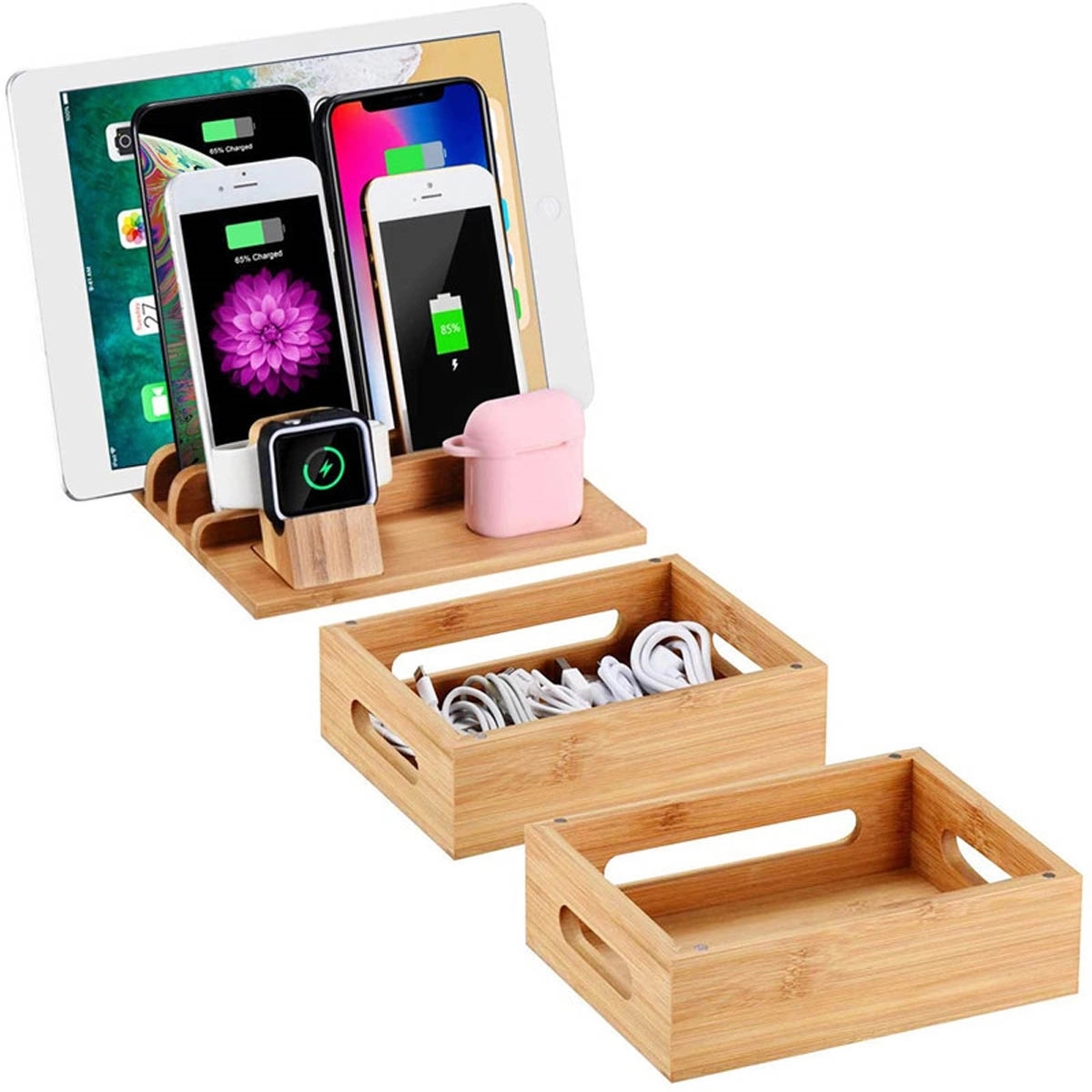 Bamboo Charging Station 5
