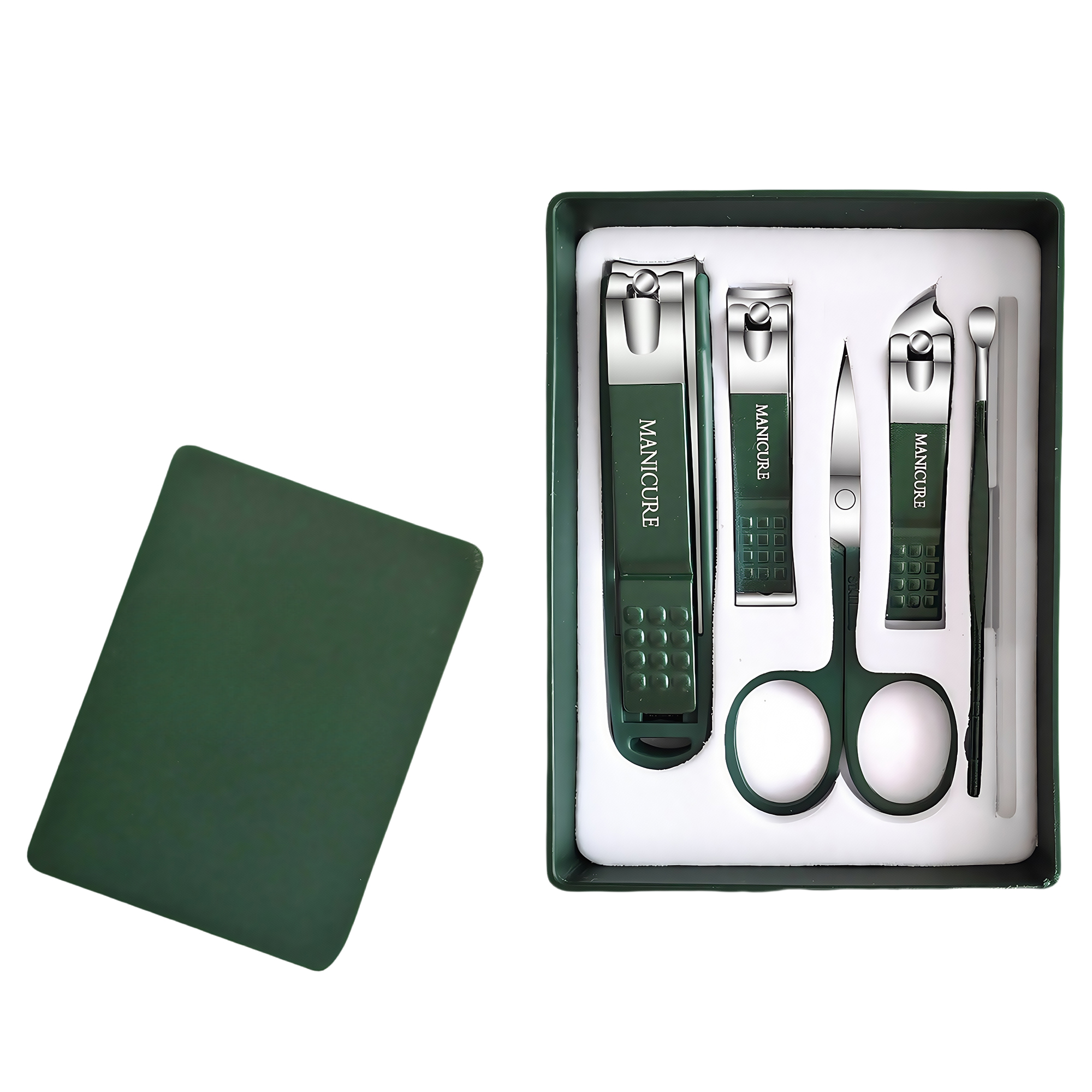 6-Piece Nail Clipper Set with Splash-Proof Design 2