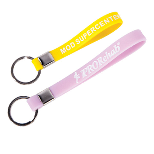 8" Silk-Screened Silicone Key Tag 1