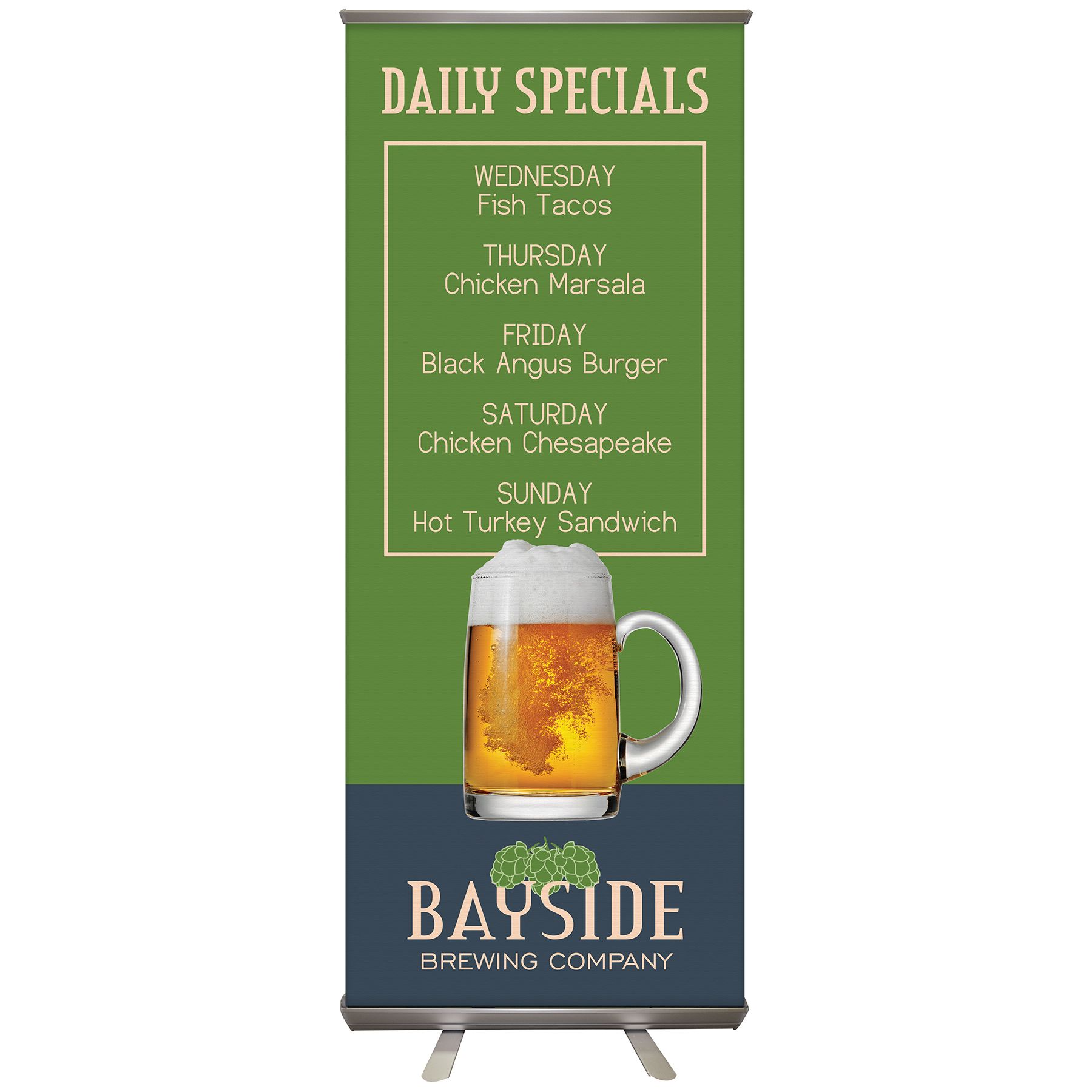 32" x 79" Custom Digitally Printed Retractable Banner Stand 9