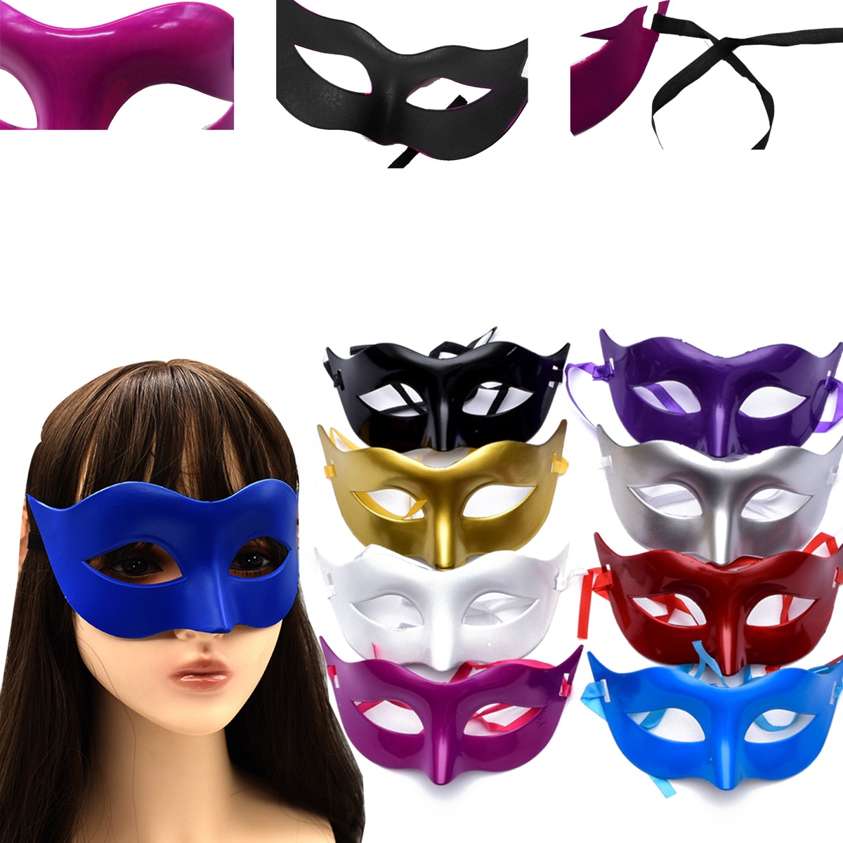 Halloween Party Prom Half Face Mask Mardi Gras 4
