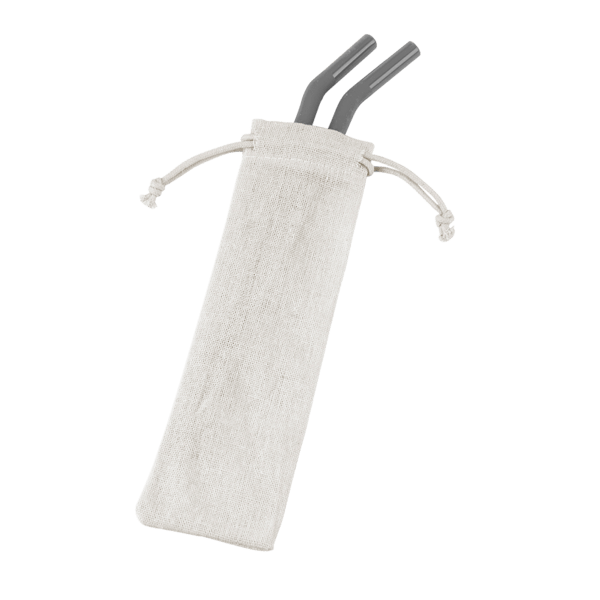Reusable Stainless Steel Two Straw Set 34
