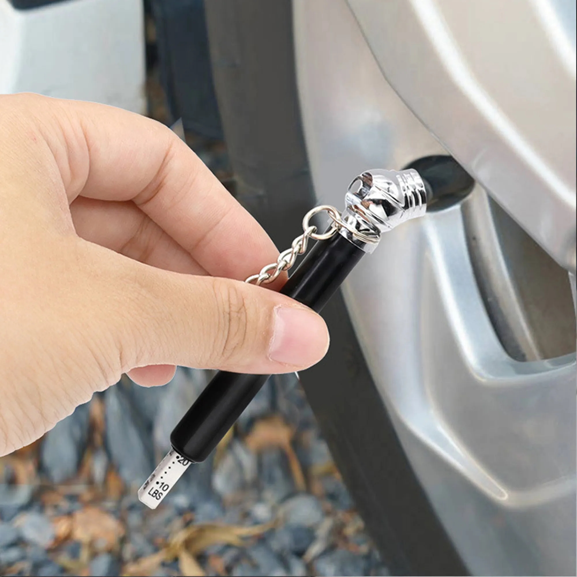 Mini Tire Gauge W/ Key Chain 2