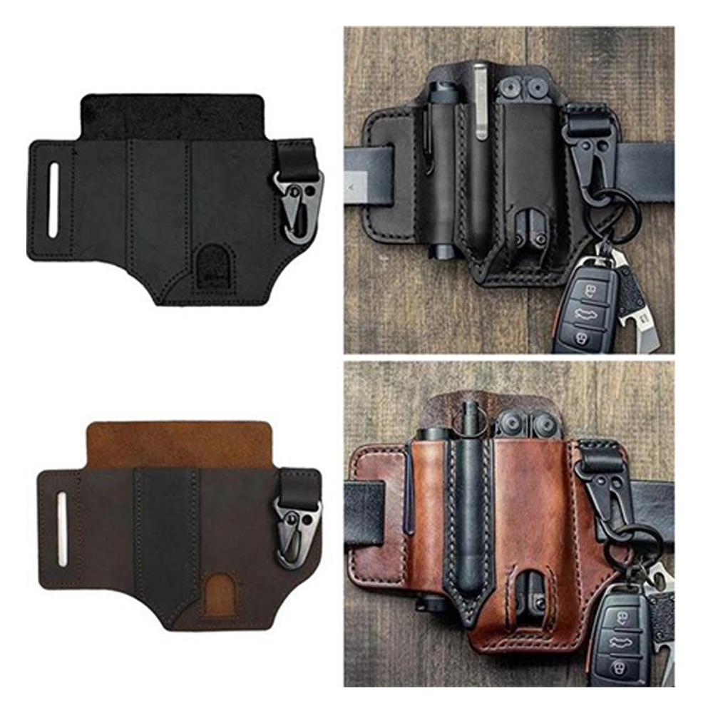 Leather Edc Organizer Sheath Tactical Tool Pouch Holster 2