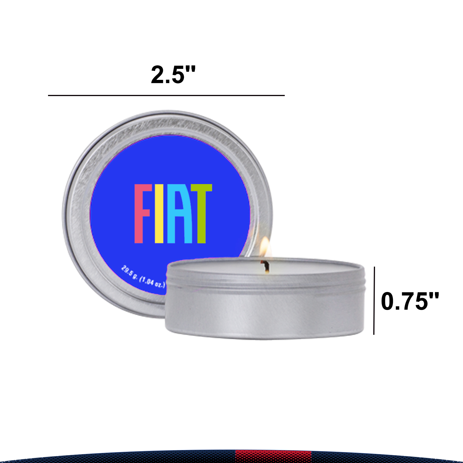 2 oz. Palesa Scented Candle in Screw-Top Metal Tin 1