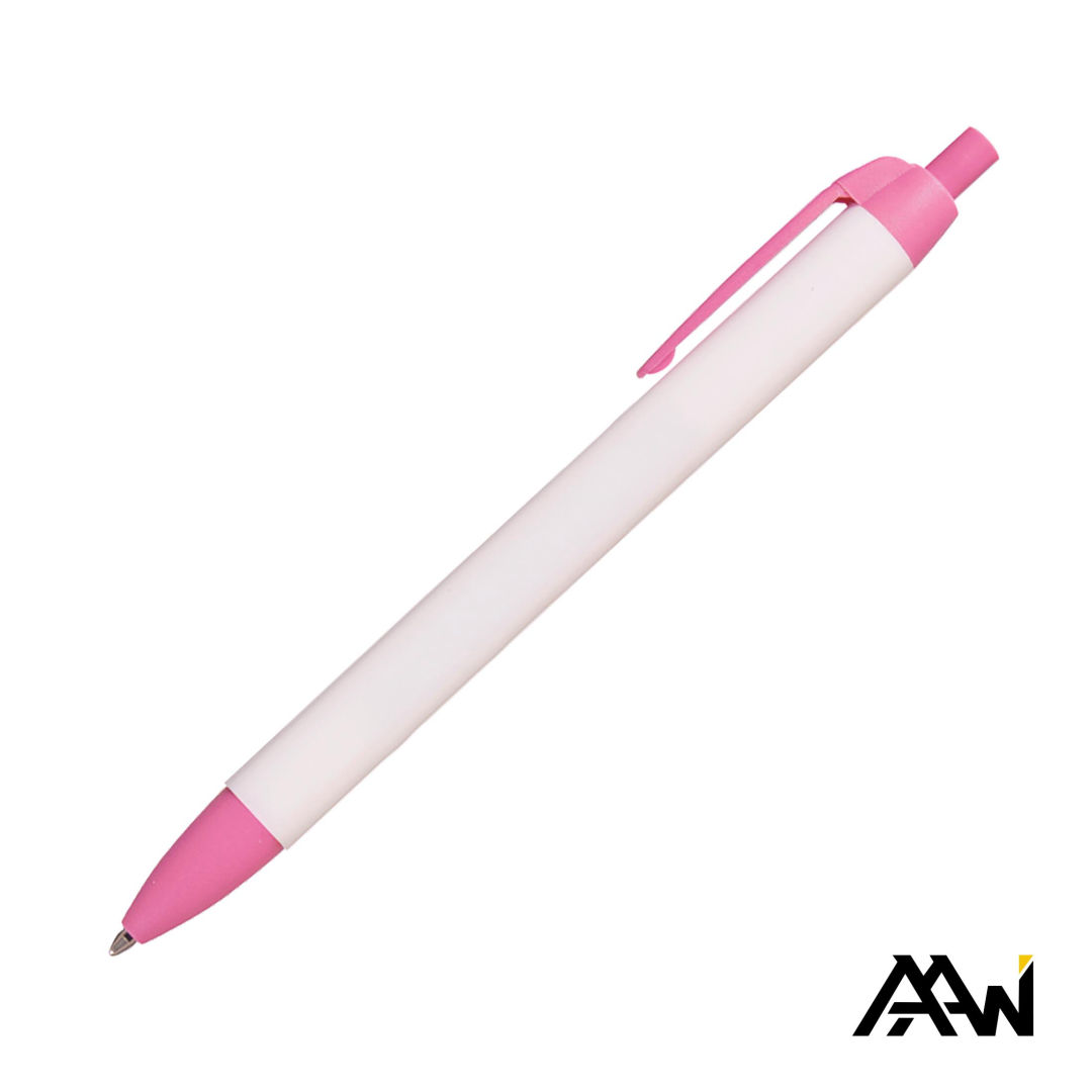 Widebody Pen w/Glossy White Barrel - Matte Colored Accent 16