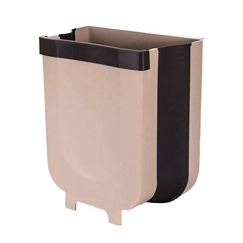 Folding Small Hanging Kitchen Trash Can 3