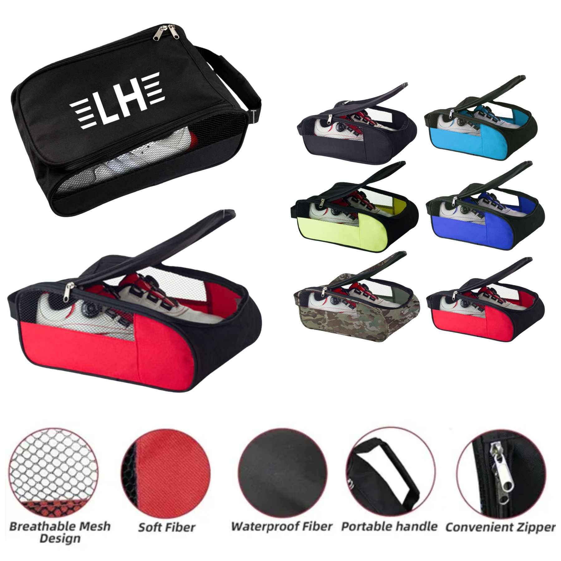 Lightweight Breathable Golf Shoe Bag 5