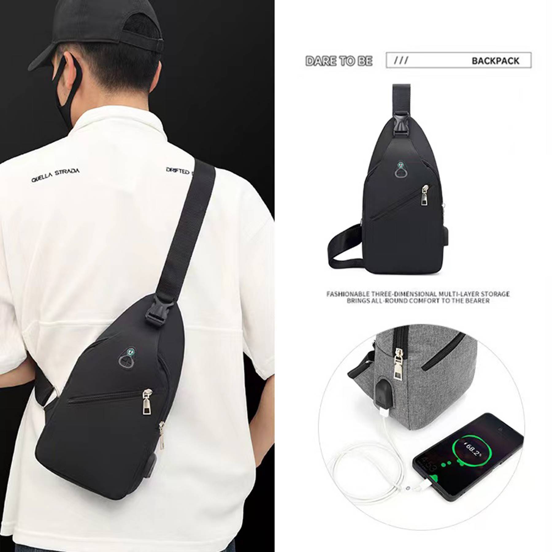 Multipurpose Crossbody Shoulder Bag 5