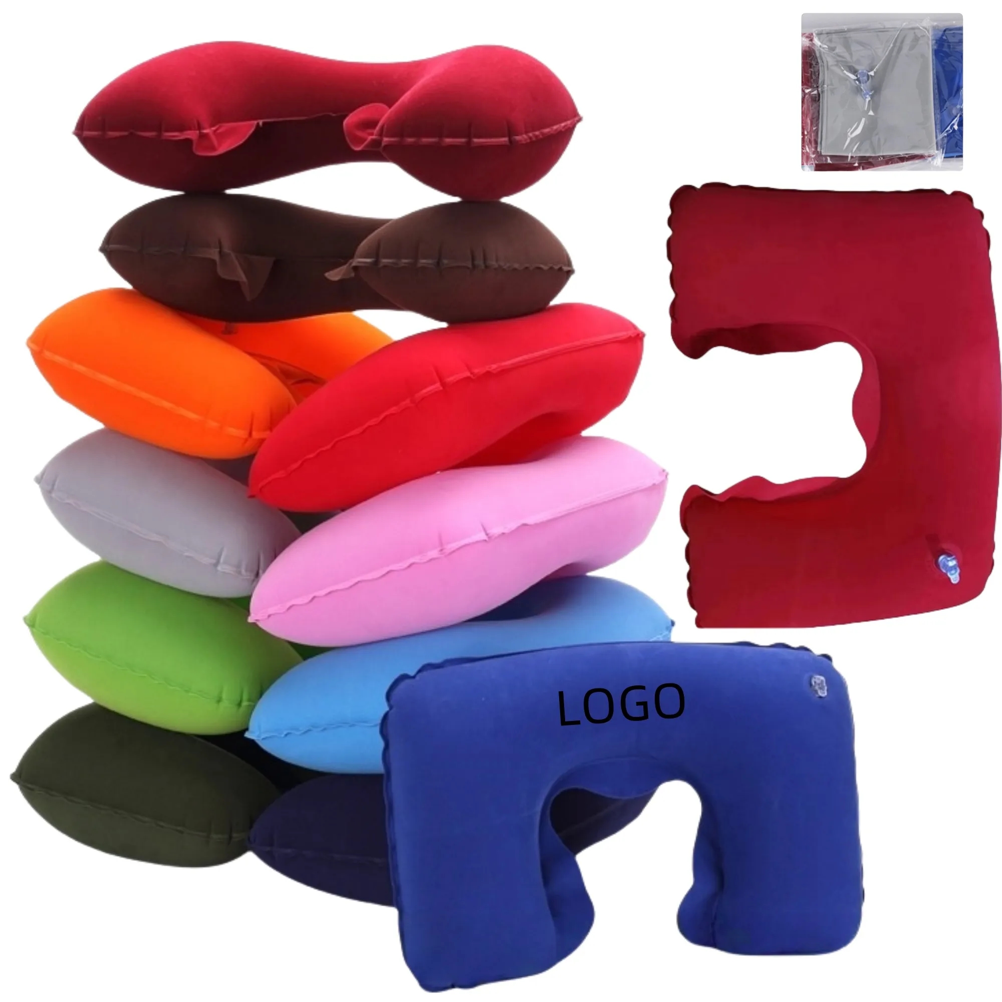 PVC Flocked U-Shaped Neck Pillow 14