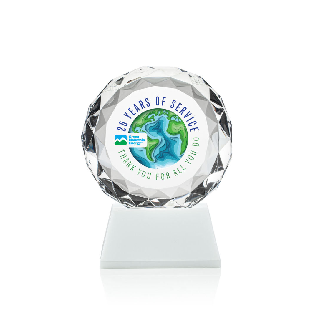 Seville VividPrint™ Award on Entwhistle Base - White 2
