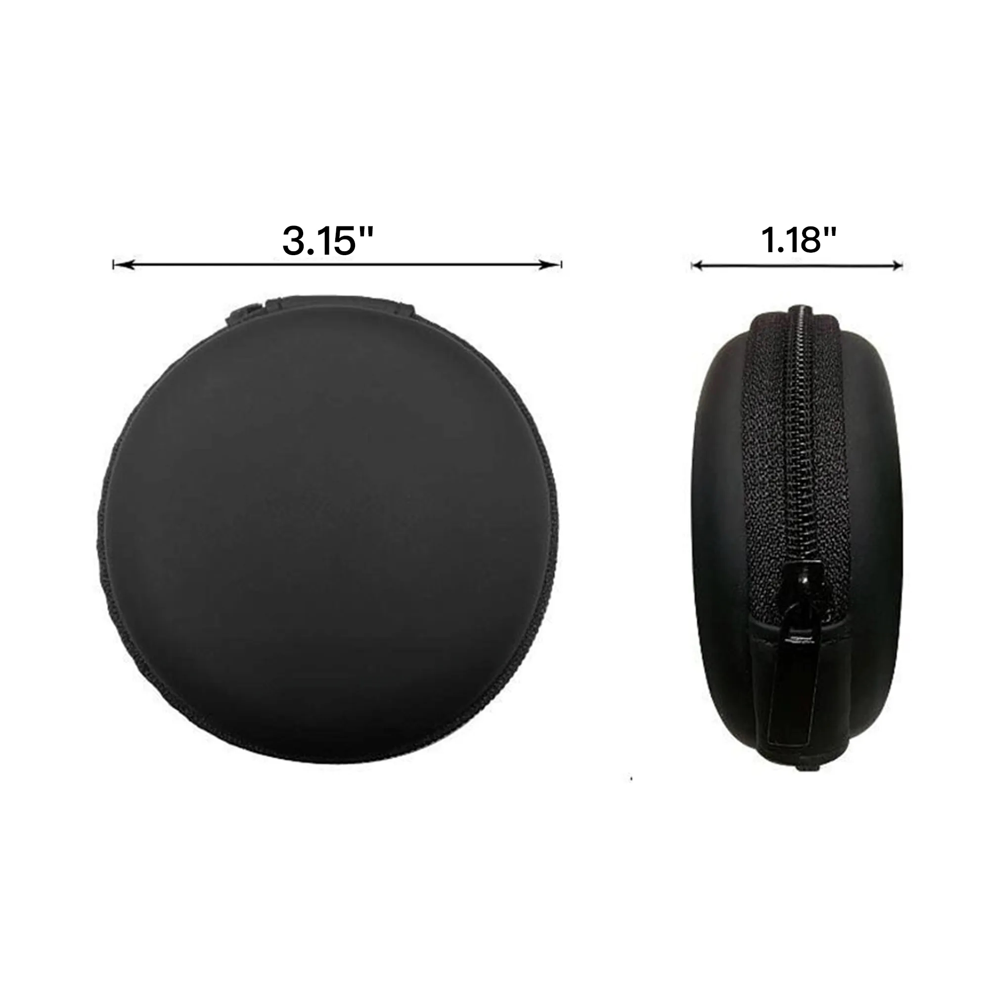EVA Earbud Case Small Round Pocket 6