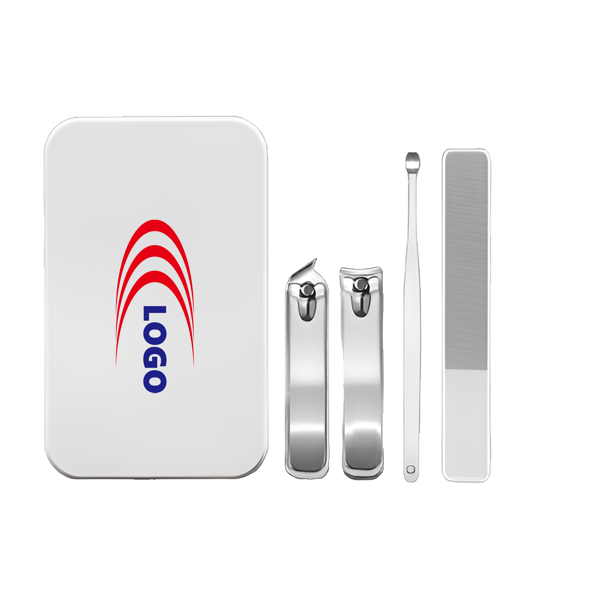 MOQ 50 Hygienic Stainless Steel Nail Clippers Set 4