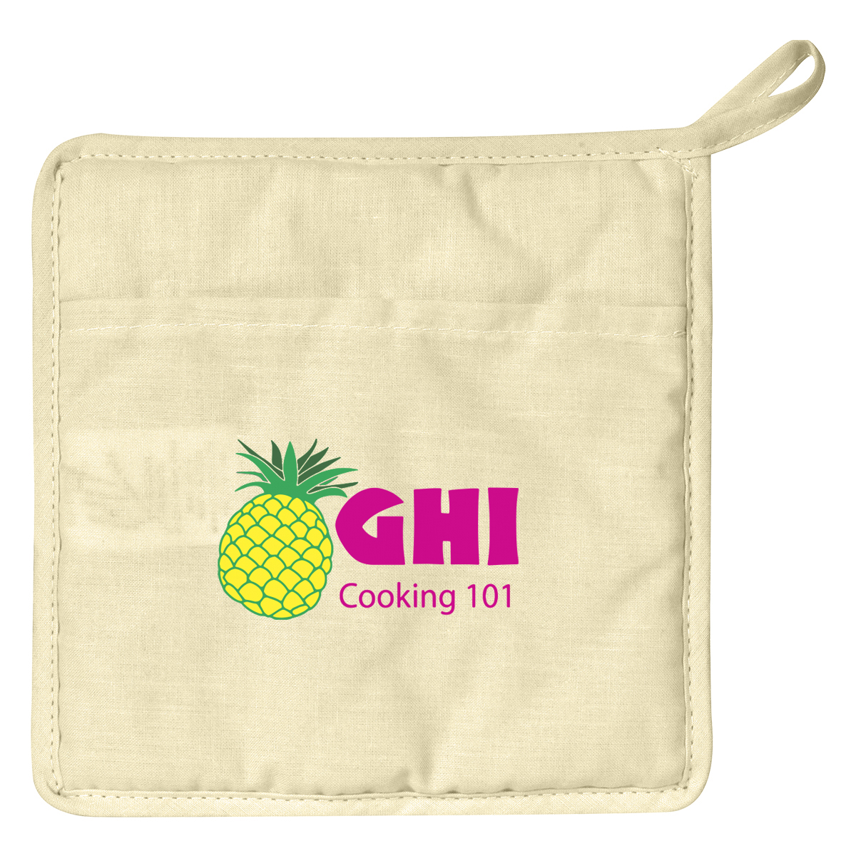 Quilted Cotton Canvas Pot Holder 3