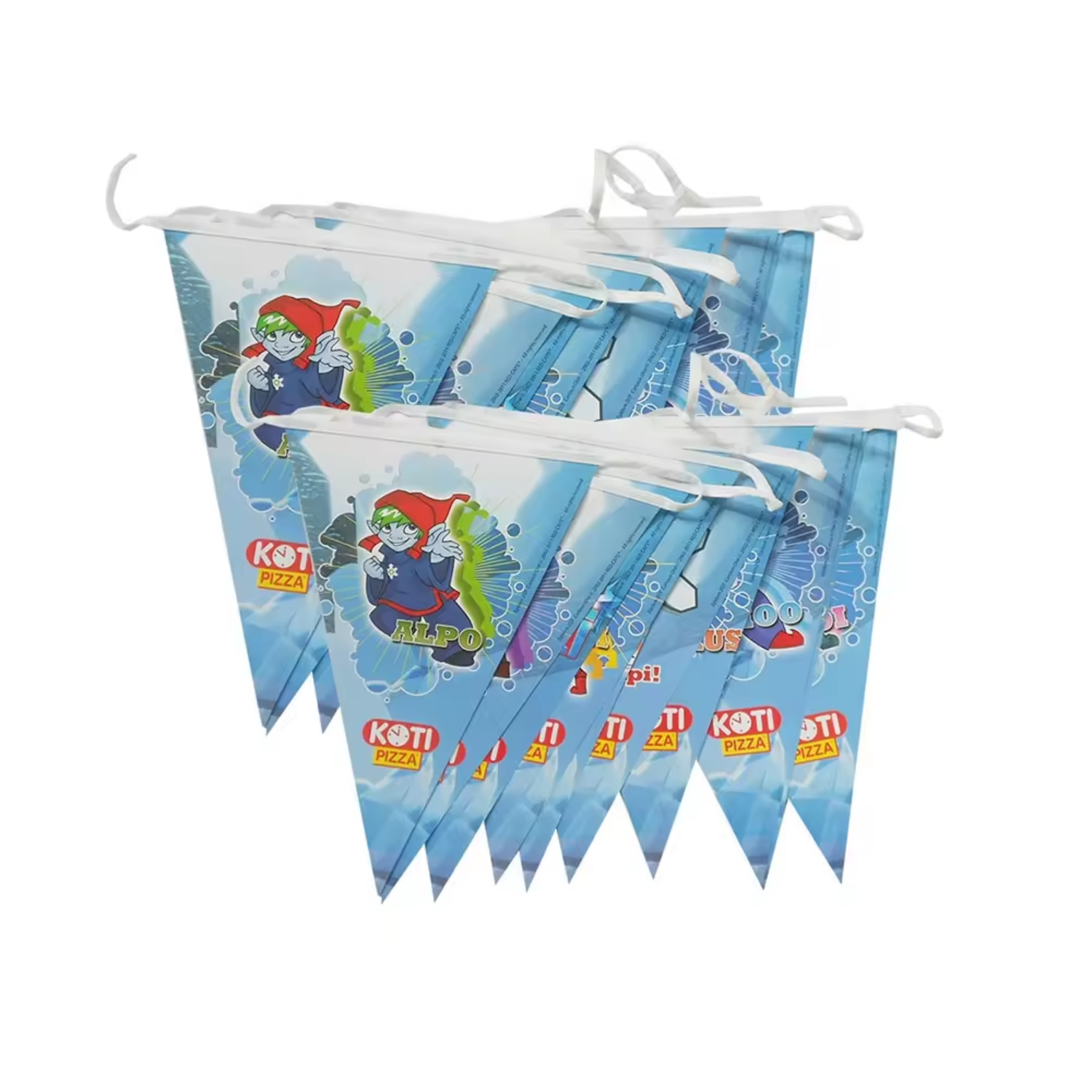 9" x 6" Triangle Spring Bunting Flag 2